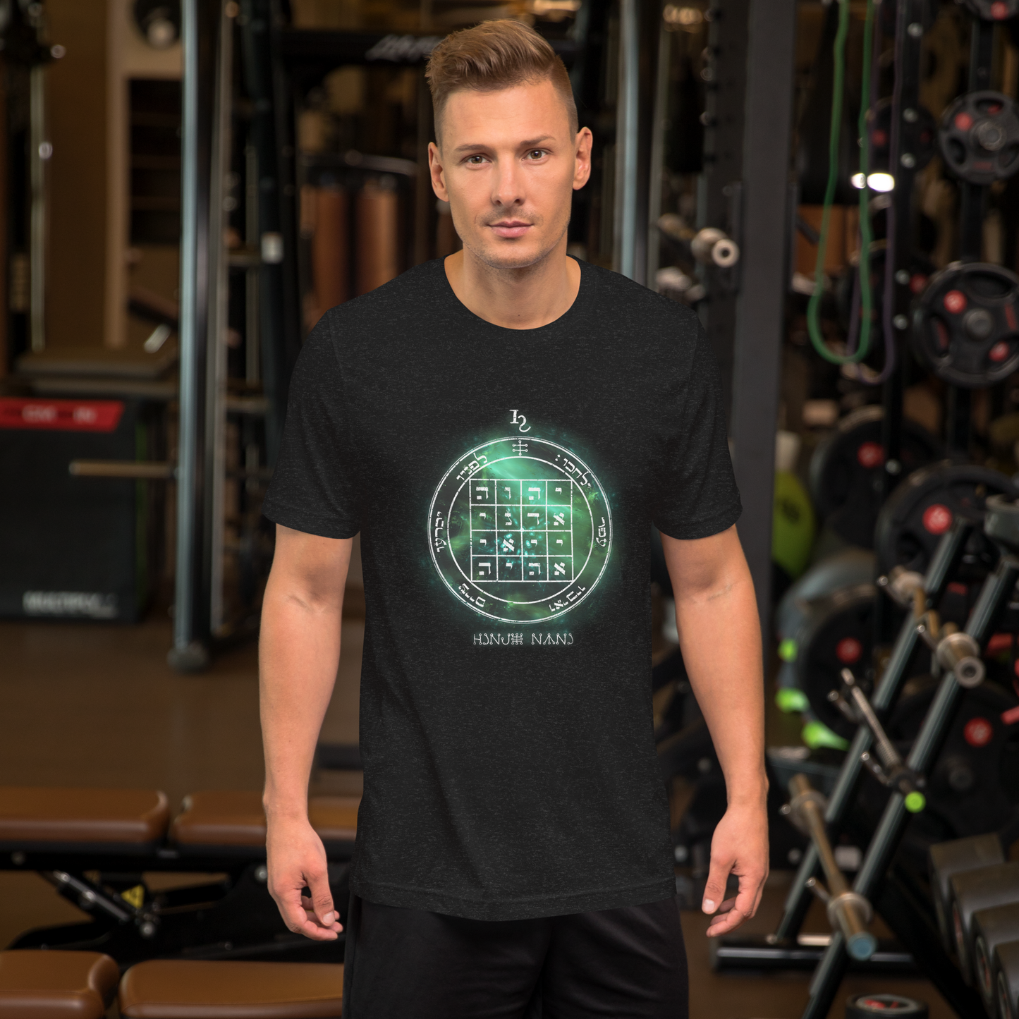 Unisex t-shirt with 1st Pentacle of Saturn command sigil