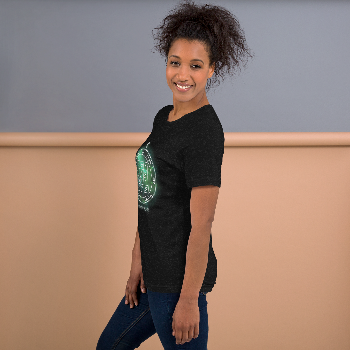 Unisex t-shirt with 1st Pentacle of Saturn command sigil