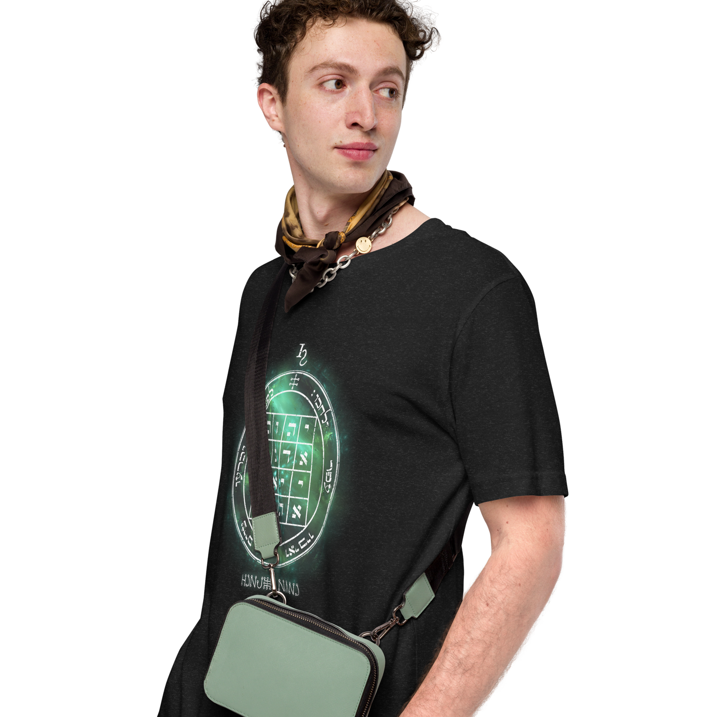 Unisex t-shirt with 1st Pentacle of Saturn command sigil