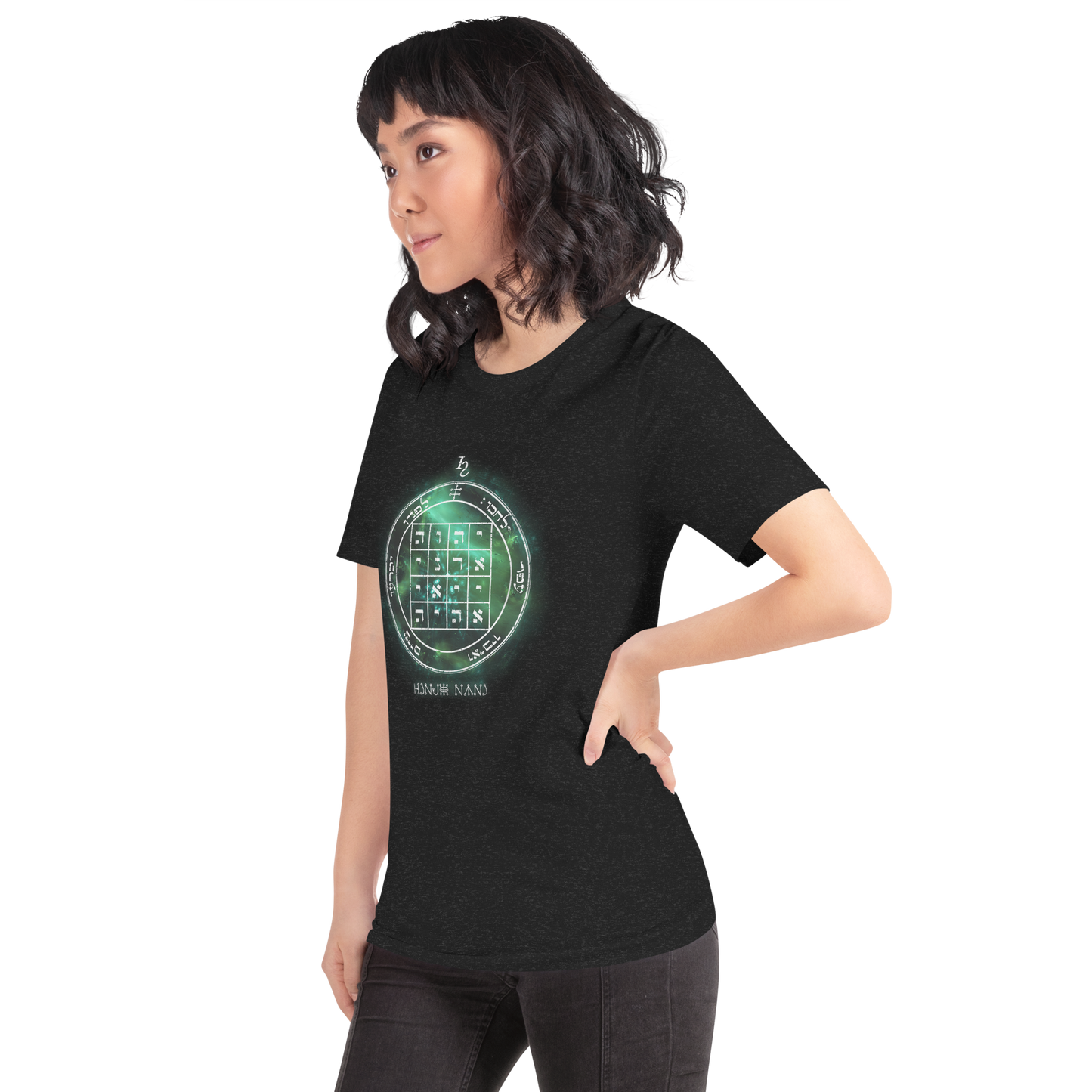 Unisex t-shirt with 1st Pentacle of Saturn command sigil