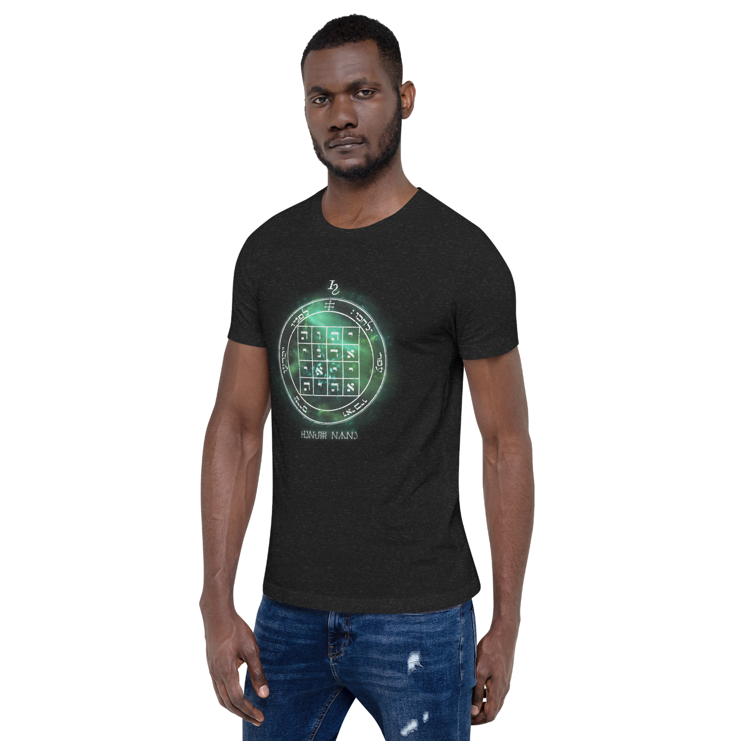 Unisex t-shirt with 1st Pentacle of Saturn command sigil