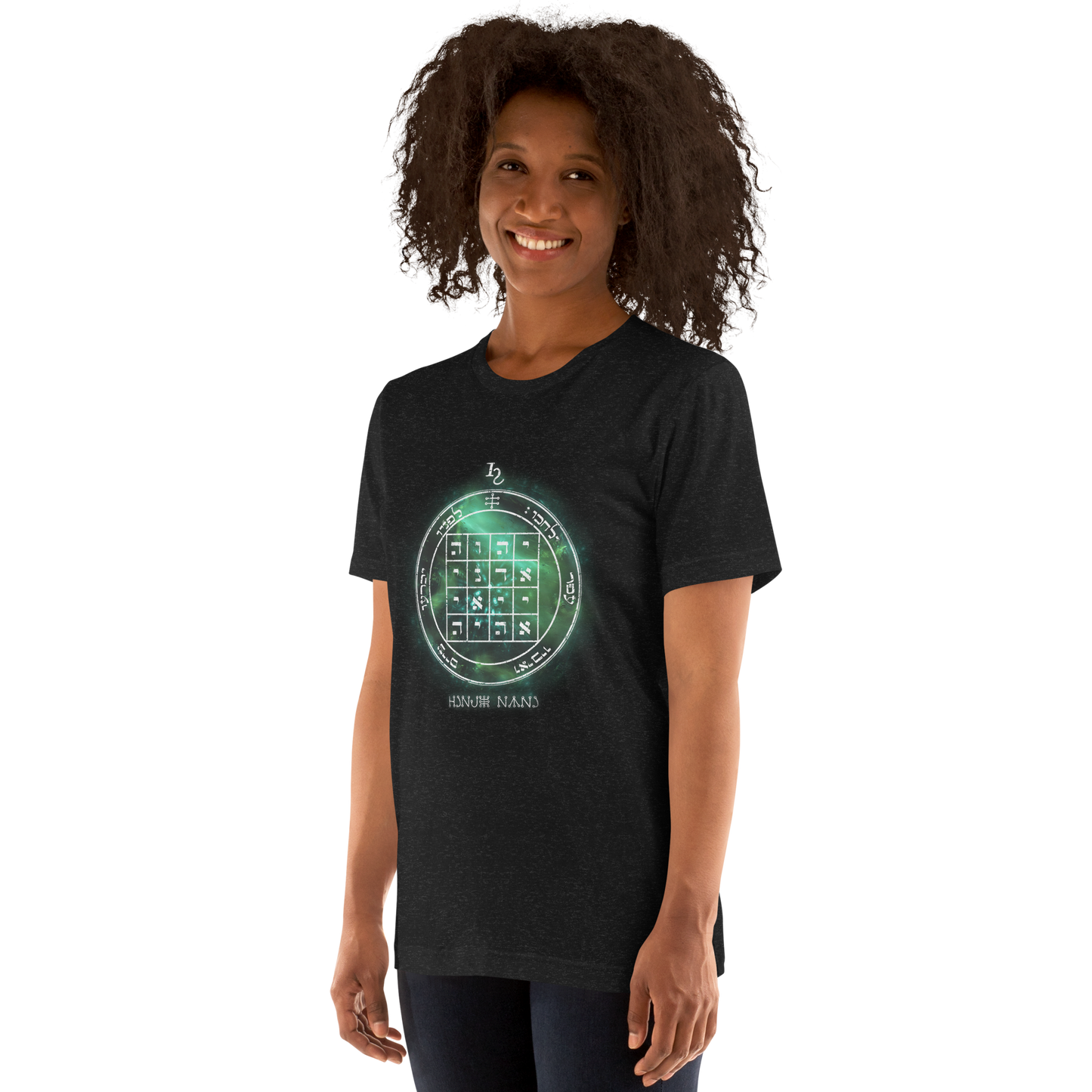Unisex t-shirt with 1st Pentacle of Saturn command sigil