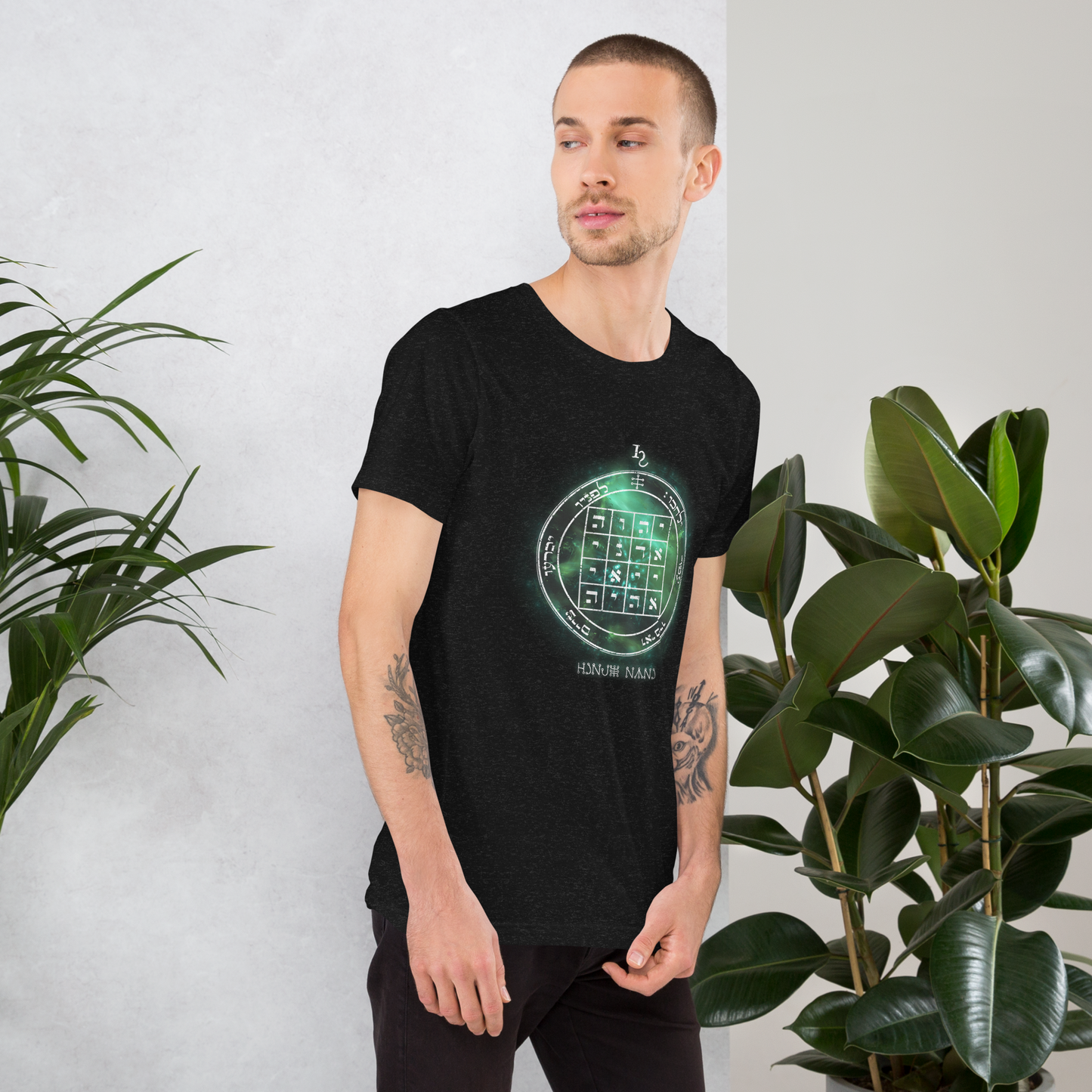 Unisex t-shirt with 1st Pentacle of Saturn command sigil