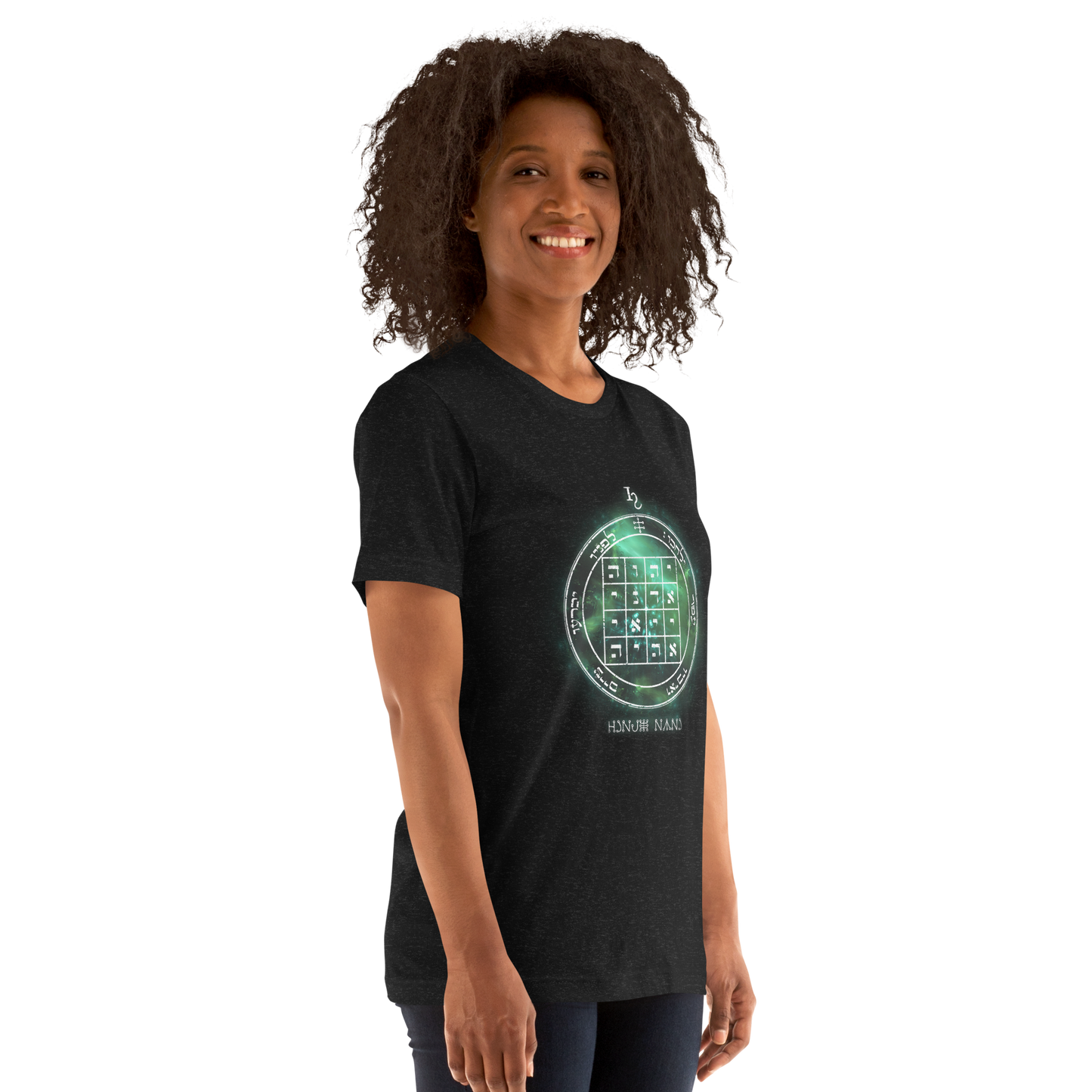 Unisex t-shirt with 1st Pentacle of Saturn command sigil