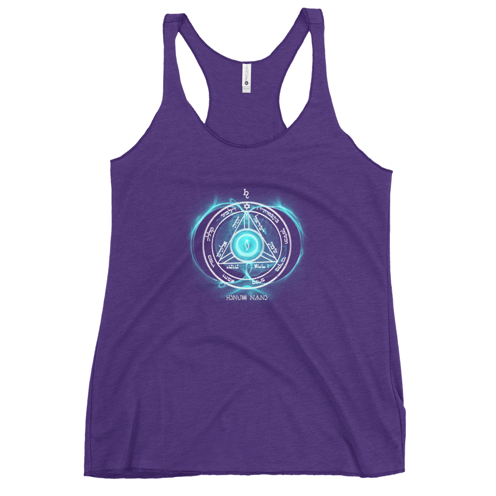 Women's Saturn Influence Tank Worn During Meditation