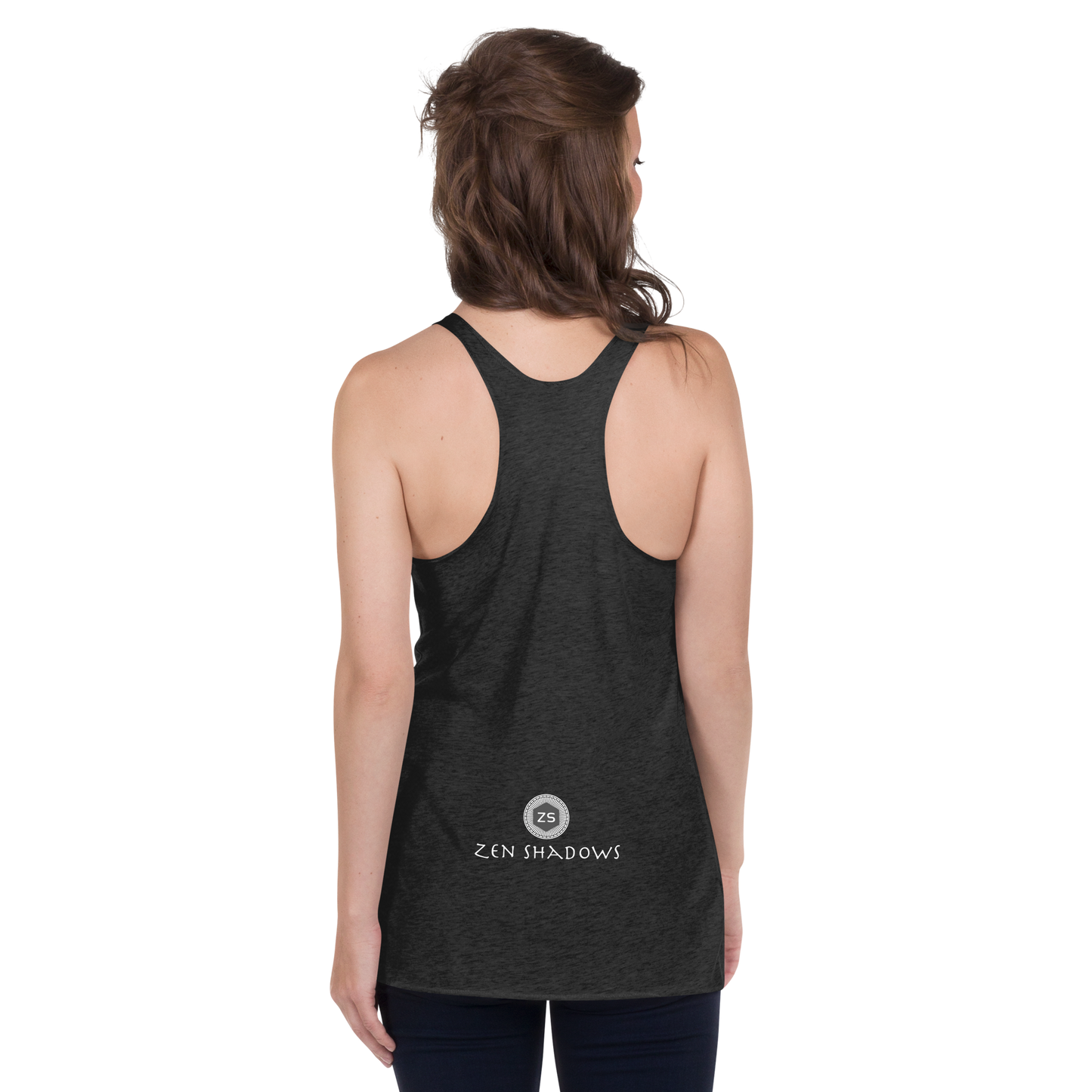 Women's Saturn Influence Tank Worn During Meditation