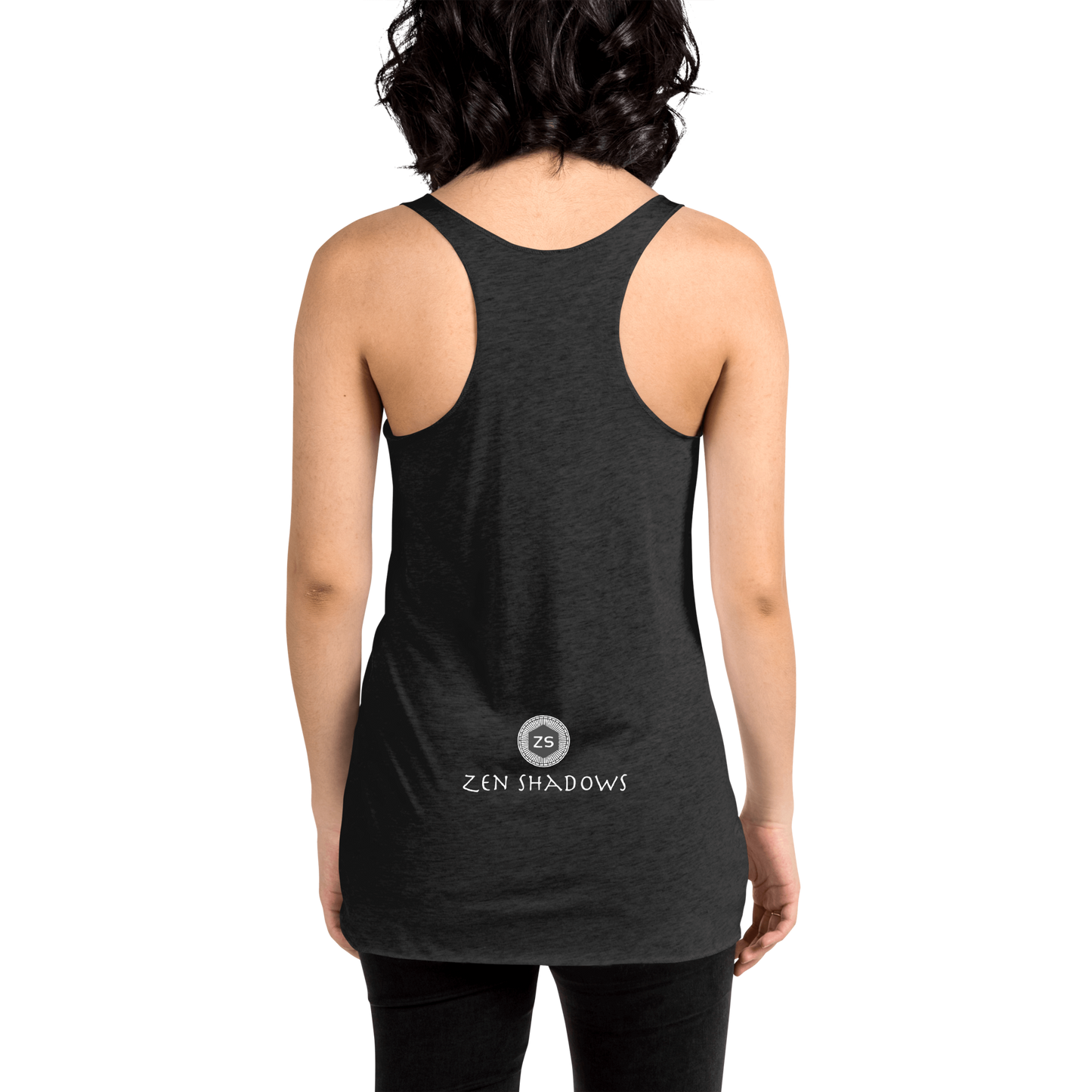 Women's Saturn Influence Tank Worn During Meditation