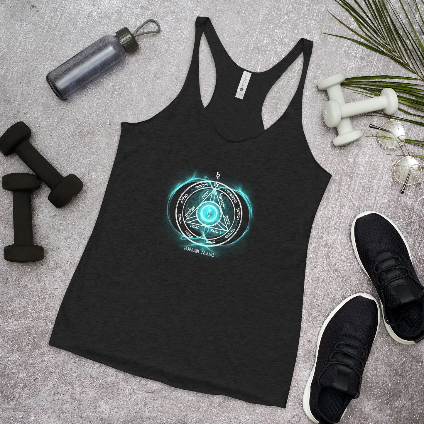 Women's Saturn Influence Tank Worn During Meditation