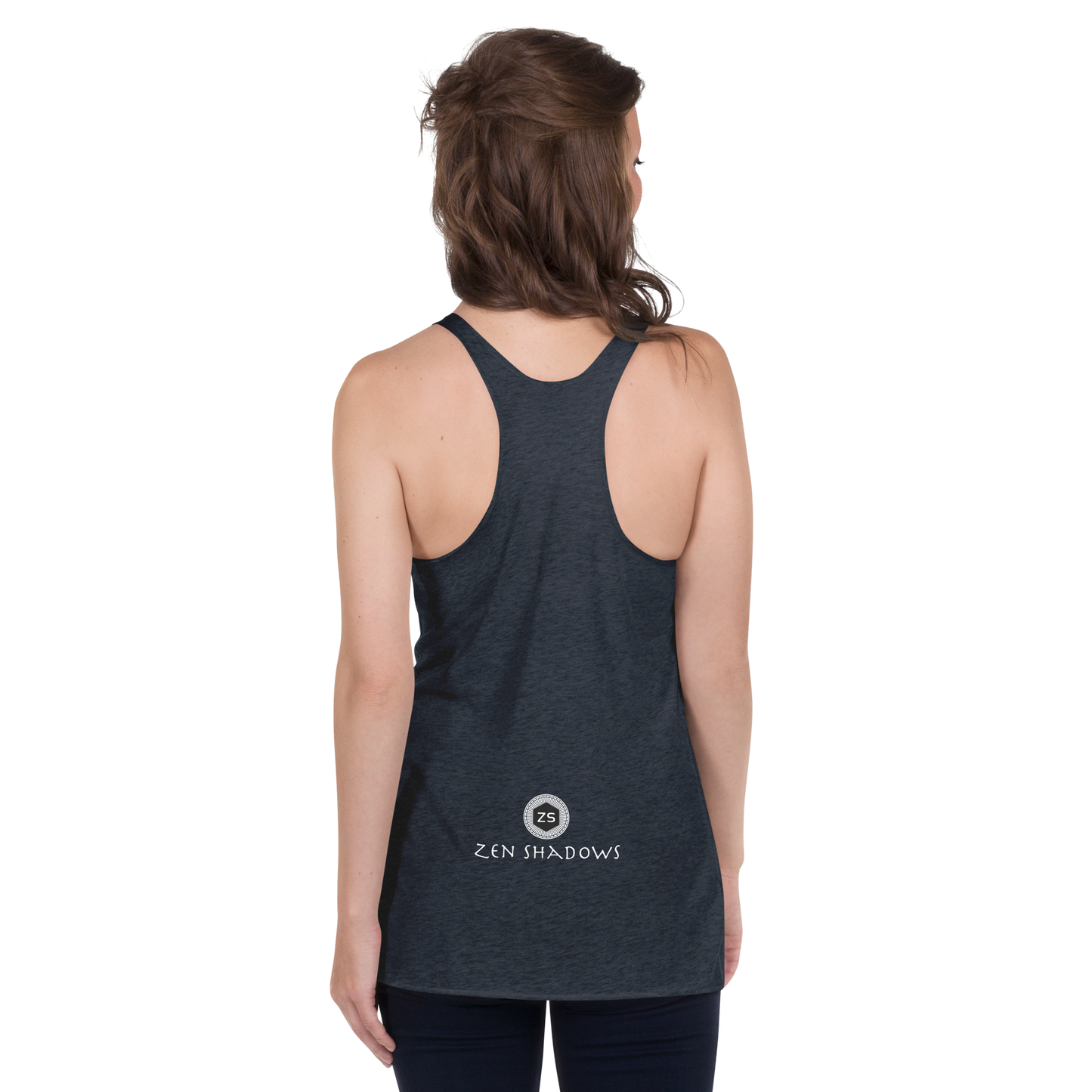 Women's Saturn Influence Tank Worn During Meditation