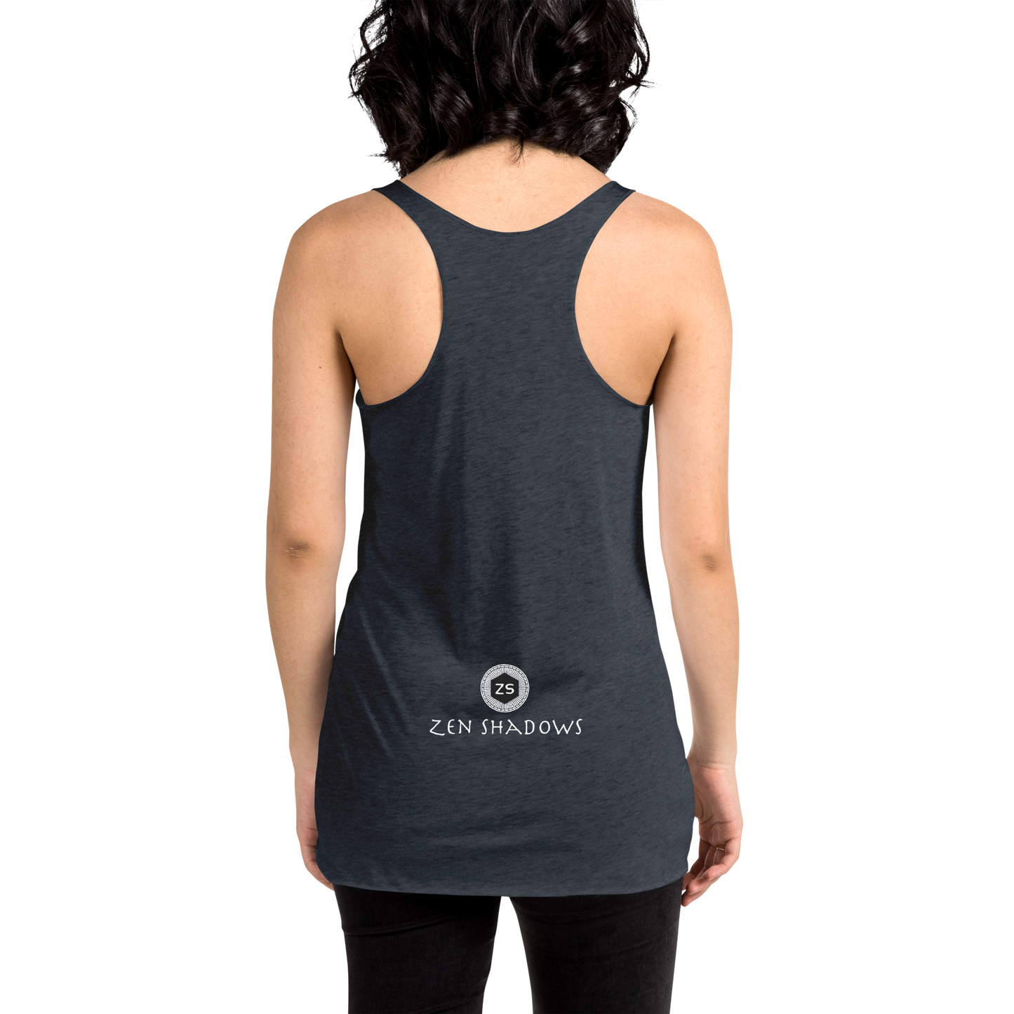 Women's Saturn Influence Tank Worn During Meditation