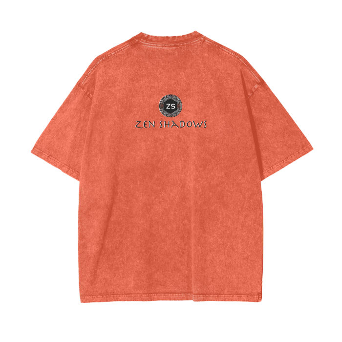 2nd Pentacle of Saturn Acid Wash Oversize T-Shirt - Power of Persuasion