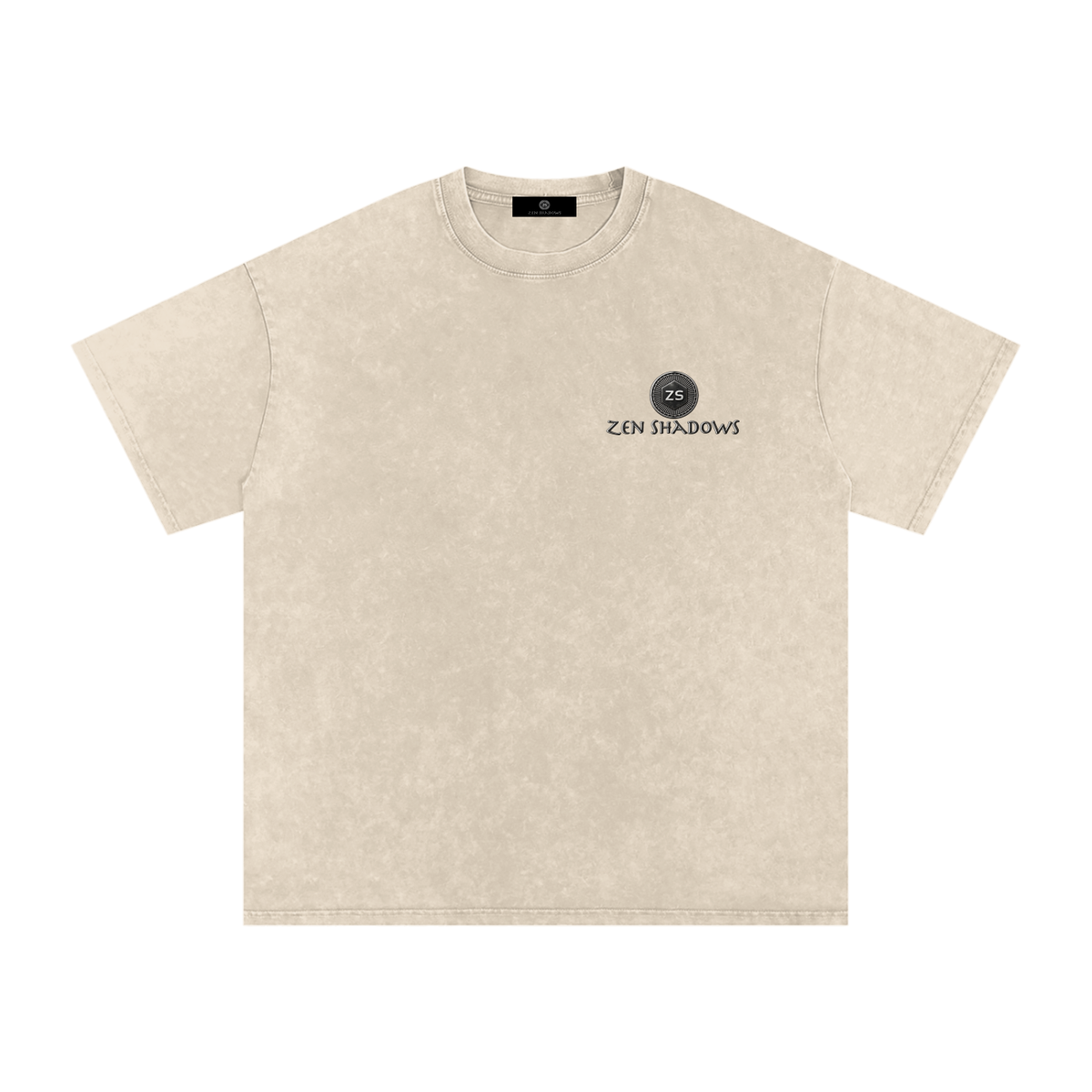 The Breath of YHWH Snow Washed Unisex Oversized Cotton T-Shirt (Front Logo)