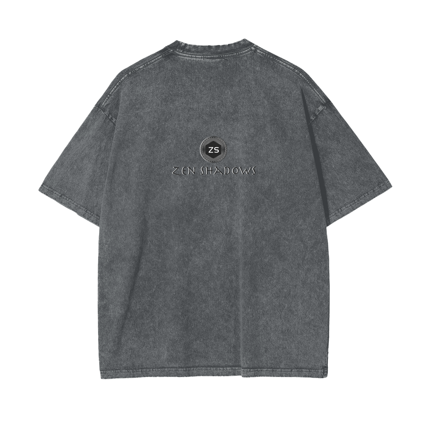 1st Pentacle of Saturn snow wash oversize t-shirt for persuasion and authority - ritual-charged cotton tee