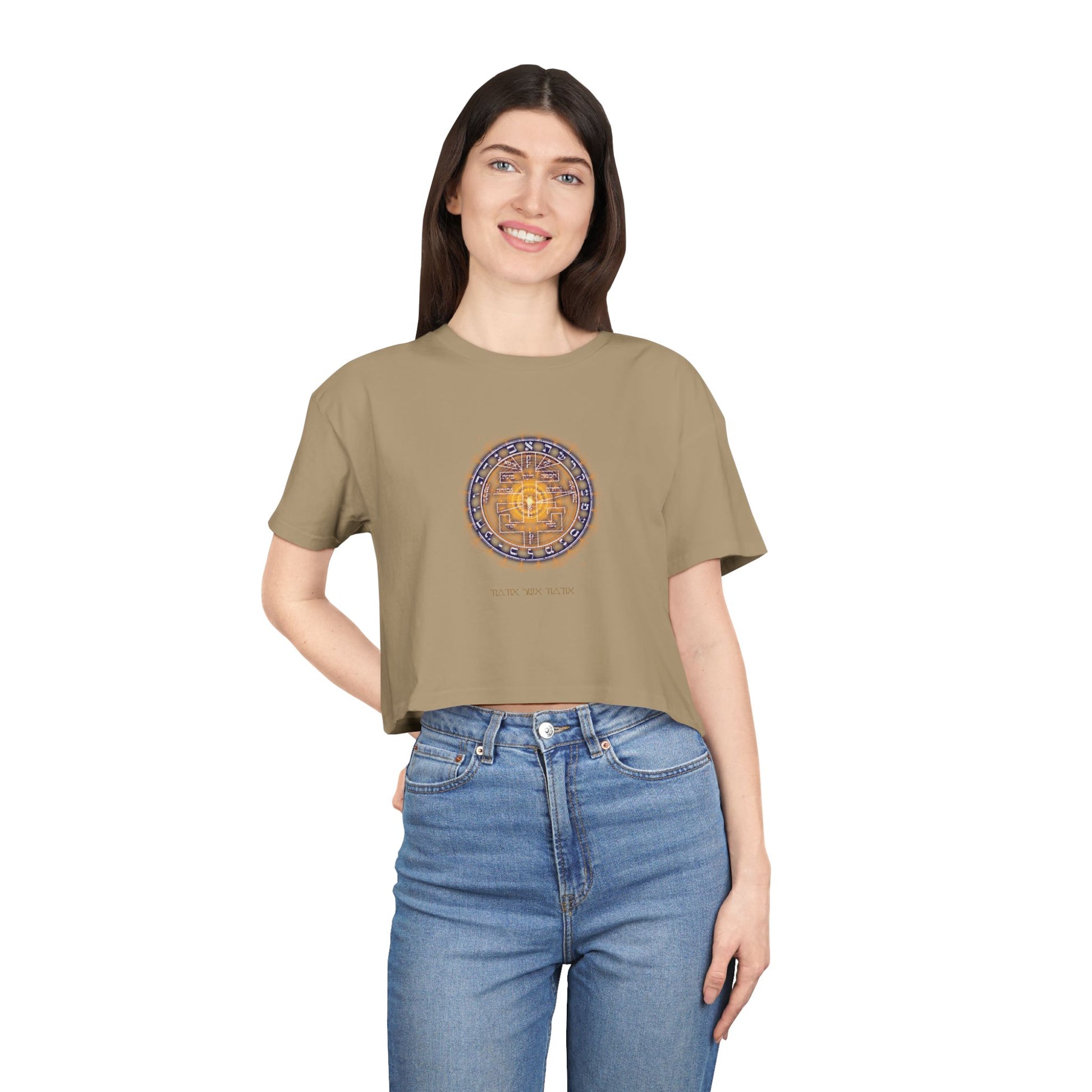 Supreme Pentacle cropped tee - psychic intuition top