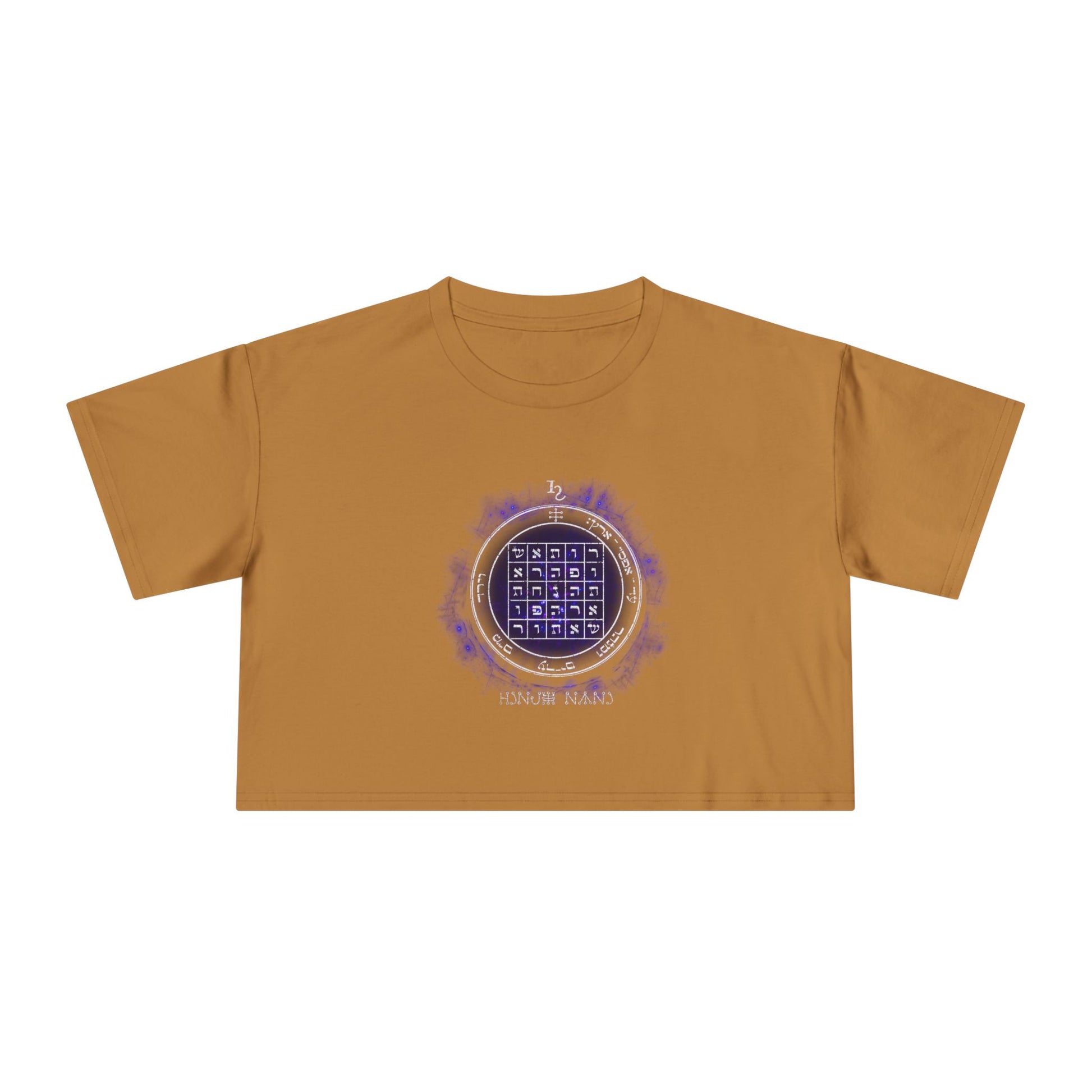 Women’s cropped t-shirt with 2nd Pentacle of Saturn sigil for persuasion