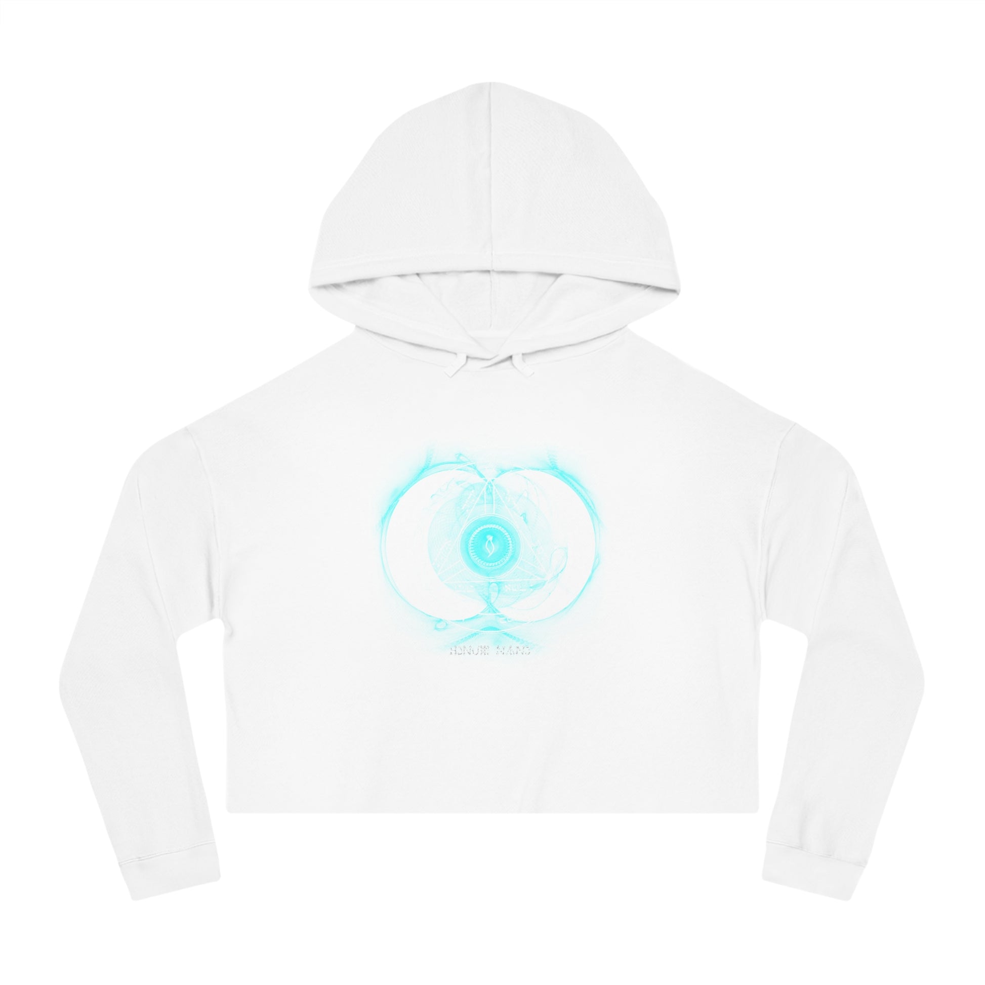 Crop hoodie with 4th Pentacle of Saturn sigil