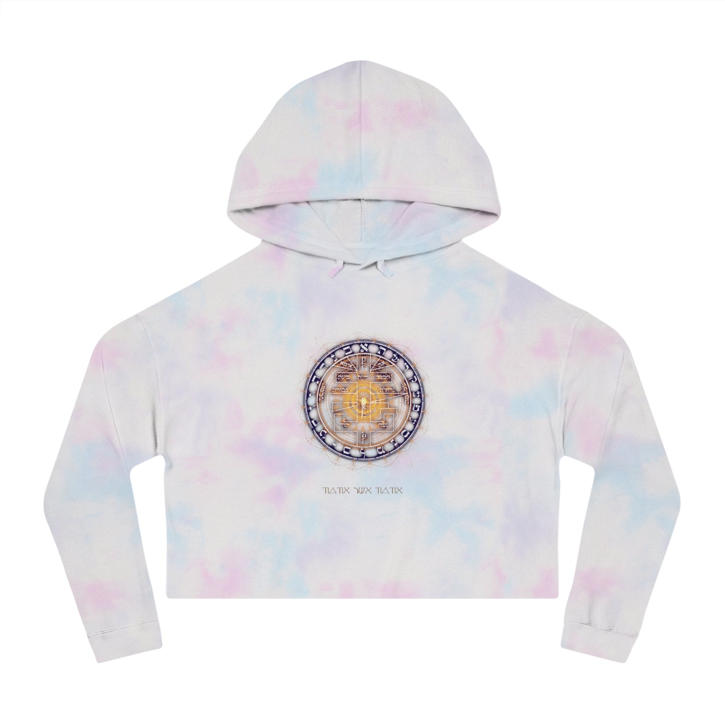 Cropped hoodie with Supreme Pentacle for intuition development