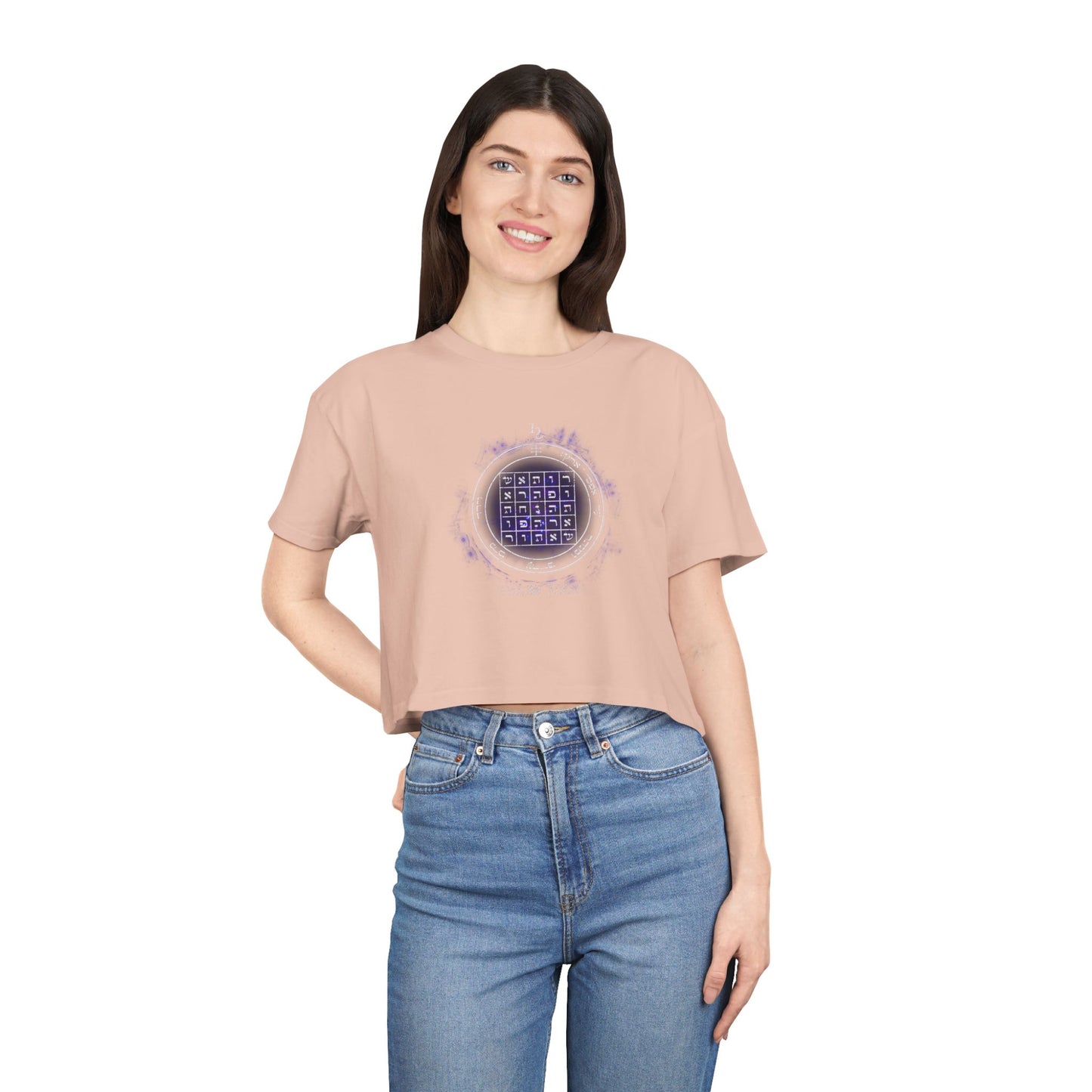 2nd Pentacle of Saturn Women’s Cropped T-Shirt - Power of Persuasion