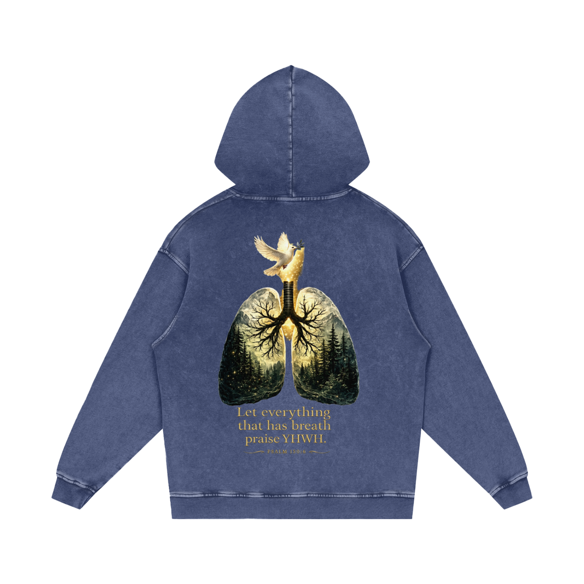 The Breath of YHWH Acid Wash Oversize Hoodie