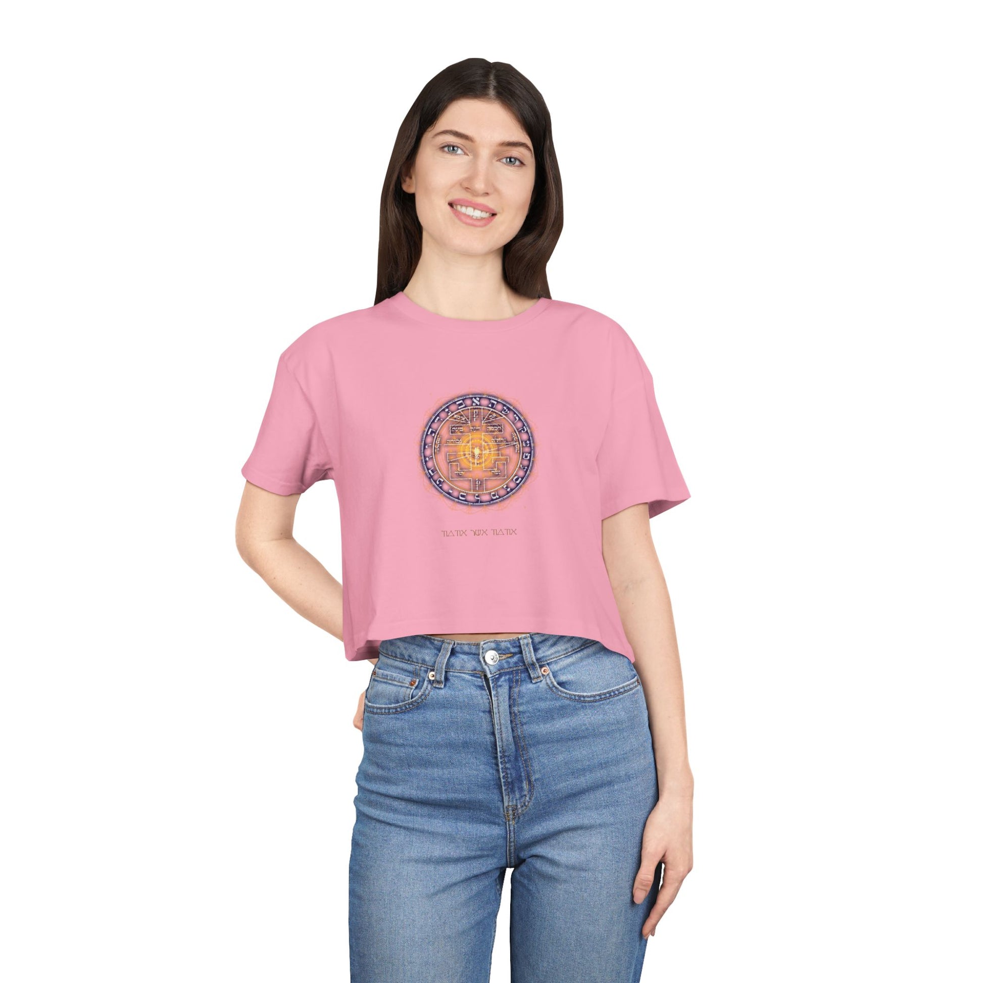 Supreme Pentacle cropped tee - psychic intuition top