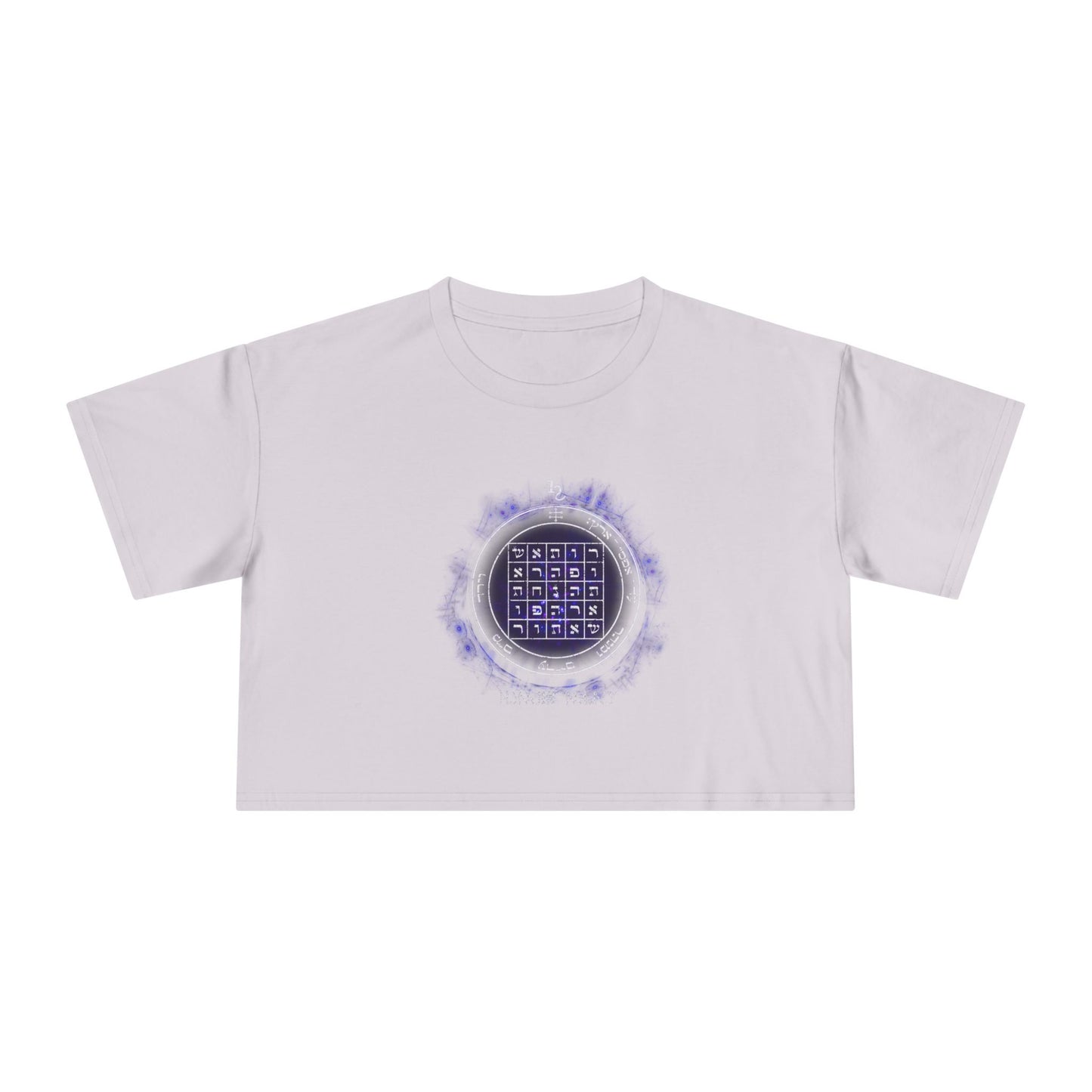 Women’s cropped t-shirt with 2nd Pentacle of Saturn sigil for persuasion