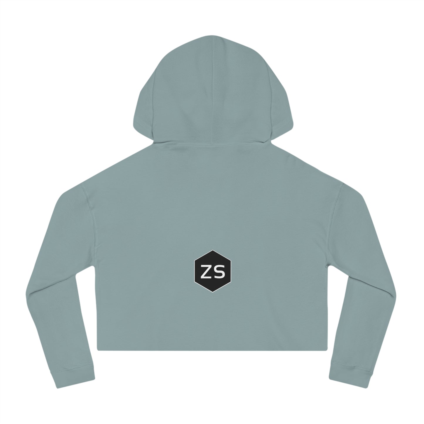3rd Pentacle Saturn Women's Crop Hoodie - Protection Against Negativity
