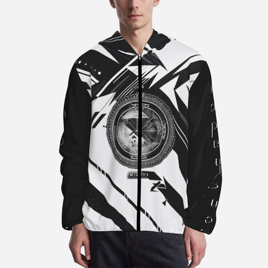 1st Pentacle of Jupiter Men's Zip Hoodie - Prosperity, Wealth and Success in Livelihood