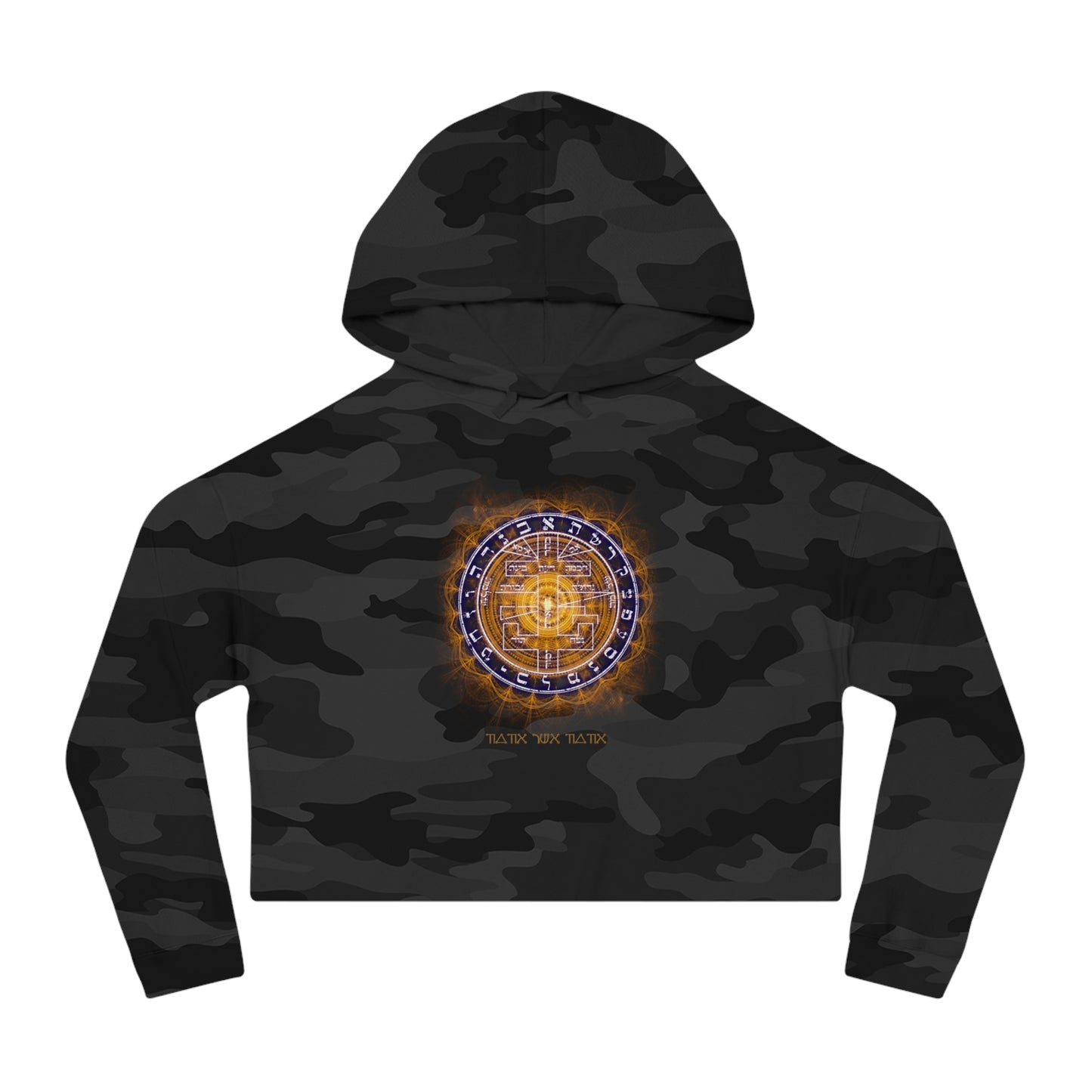 Cropped hoodie with Supreme Pentacle for intuition development