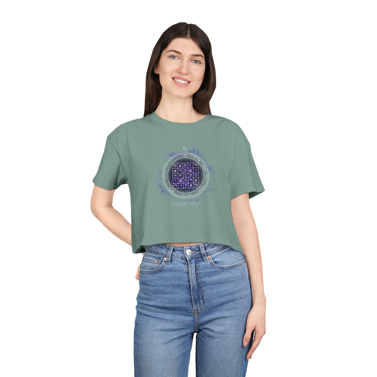 2nd Pentacle of Saturn Women’s Cropped T-Shirt - Power of Persuasion