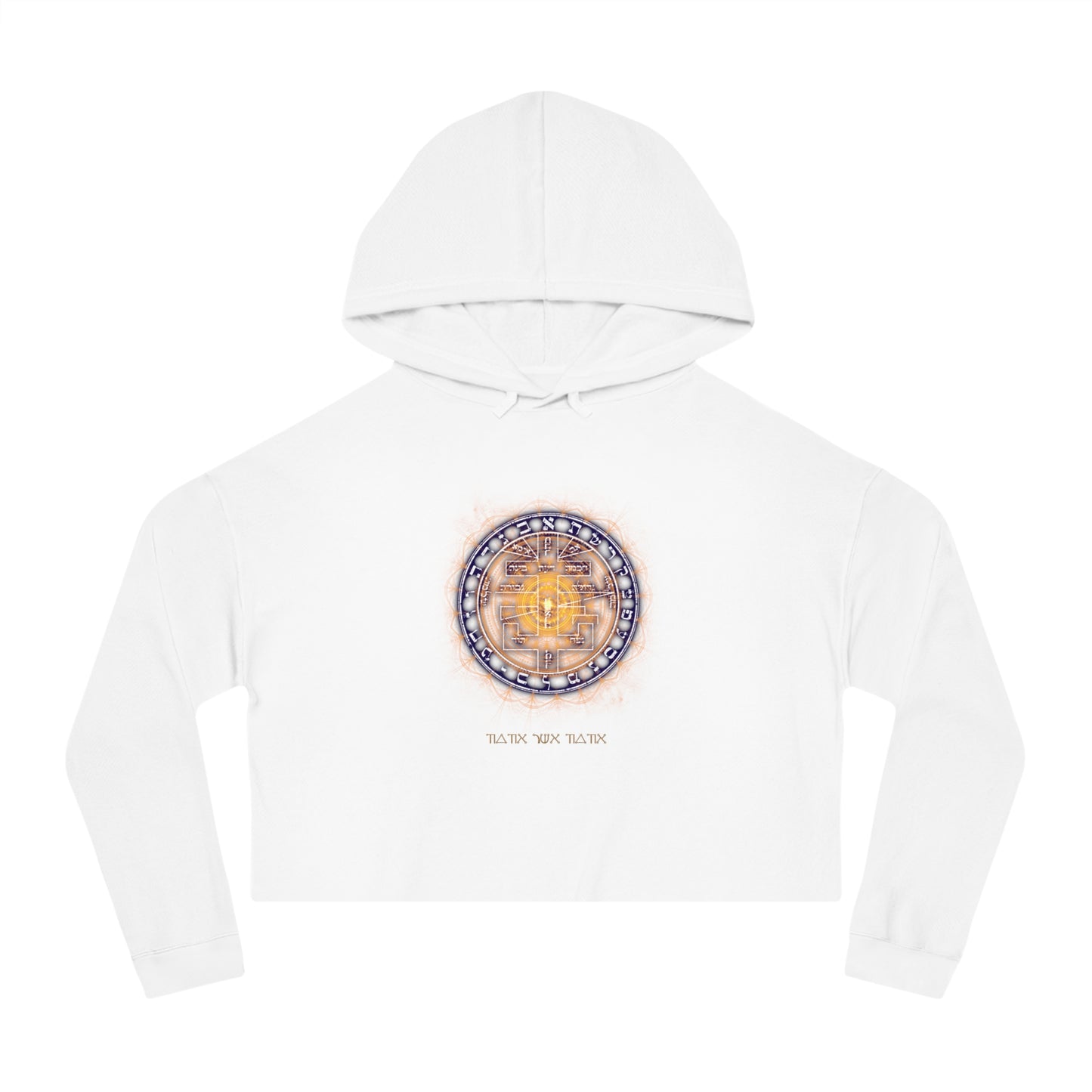 Cropped hoodie with Supreme Pentacle for intuition development