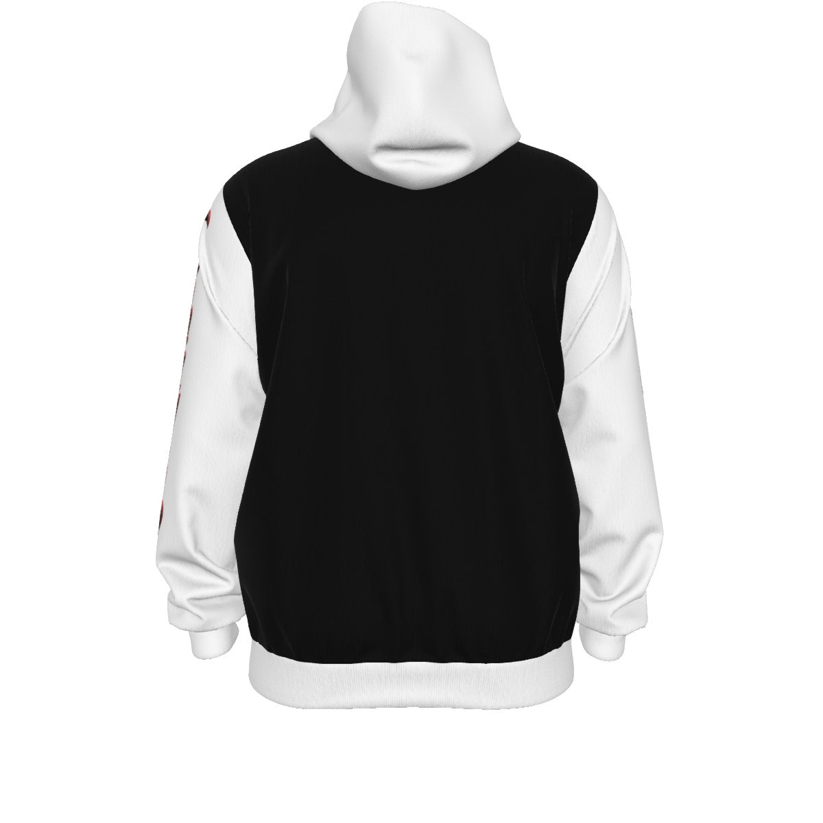 Lungs of YHWH Black & White All-Over Print Unisex Pullover Hoodie With Zipper Closure