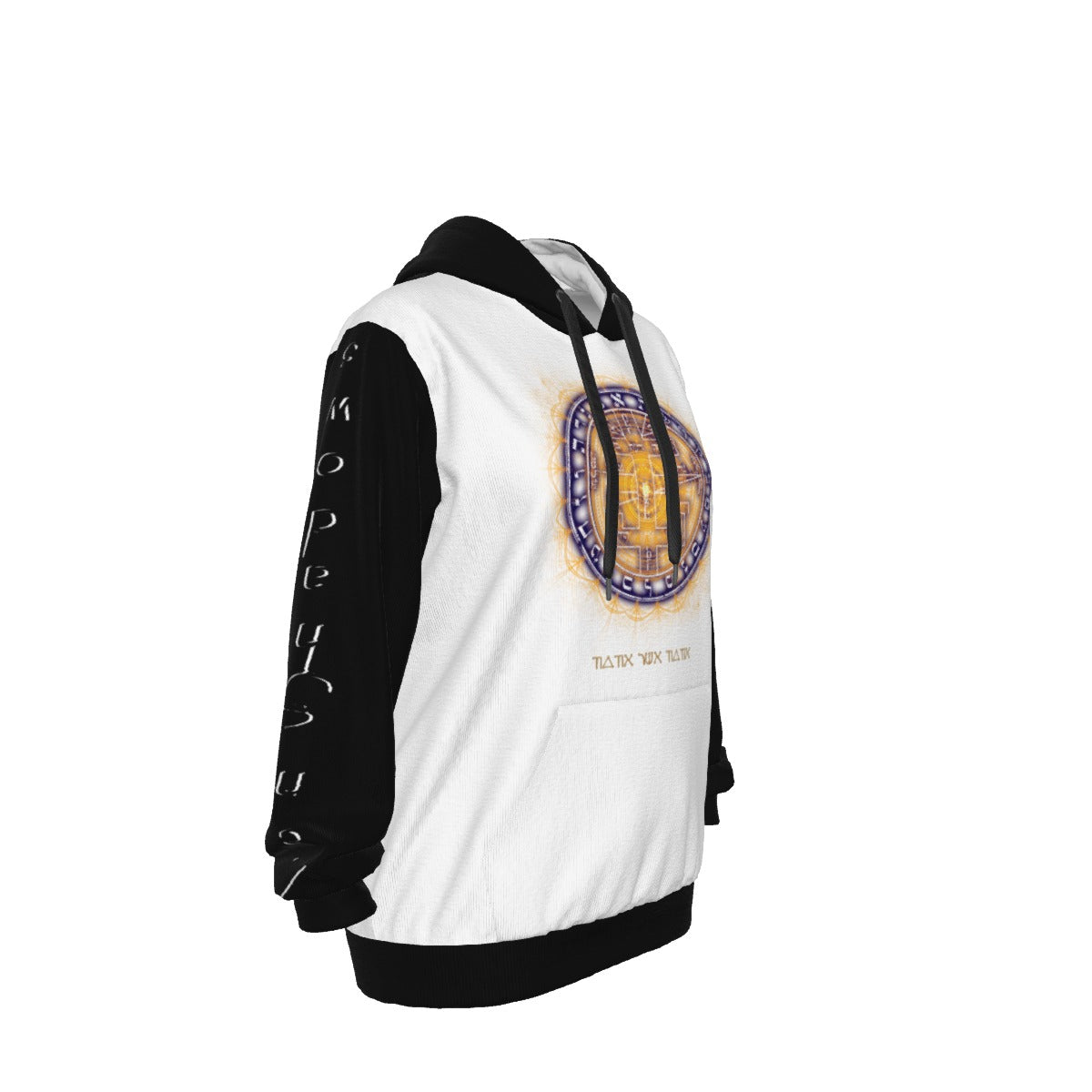 White Supreme Pentacle hoodie - pure psychic intuition garment