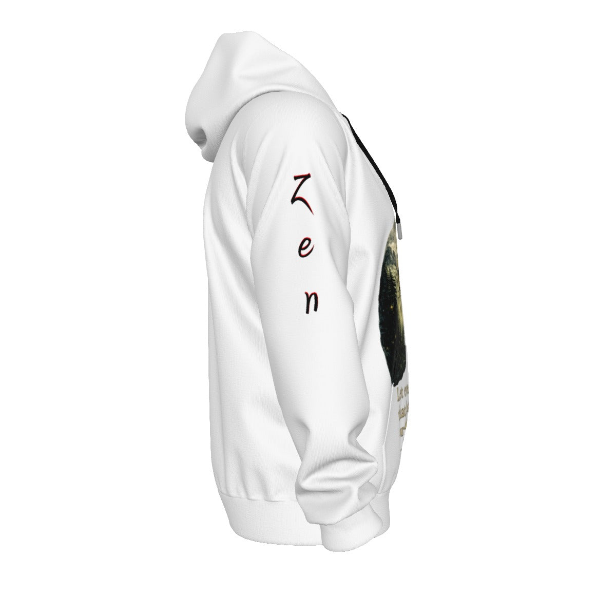 Lungs of YHWH White All-Over Print Unisex Pullover Hoodie With Zipper Closure