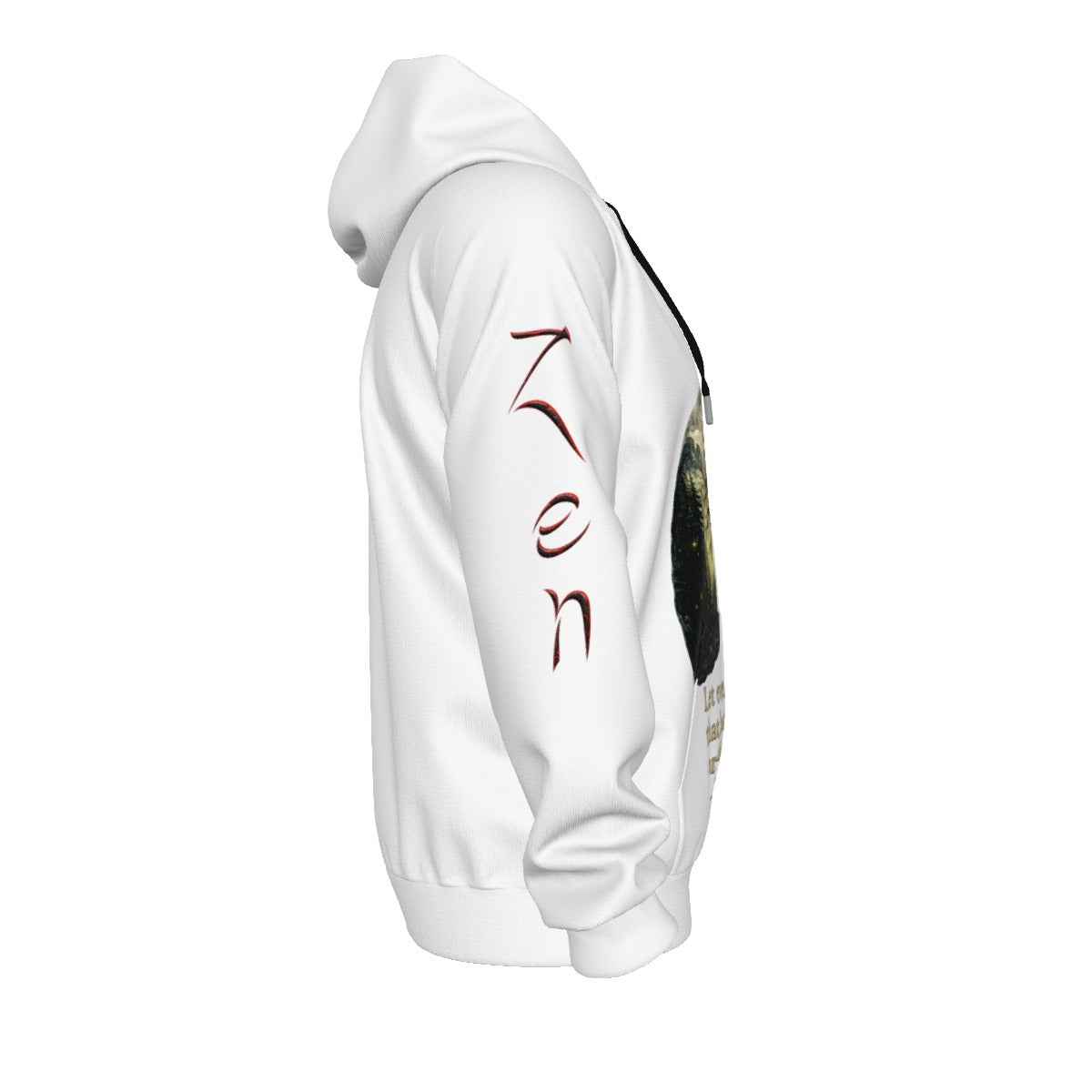 Lungs of YHWH White All-Over Print Unisex Pullover Hoodie With Zipper Closure