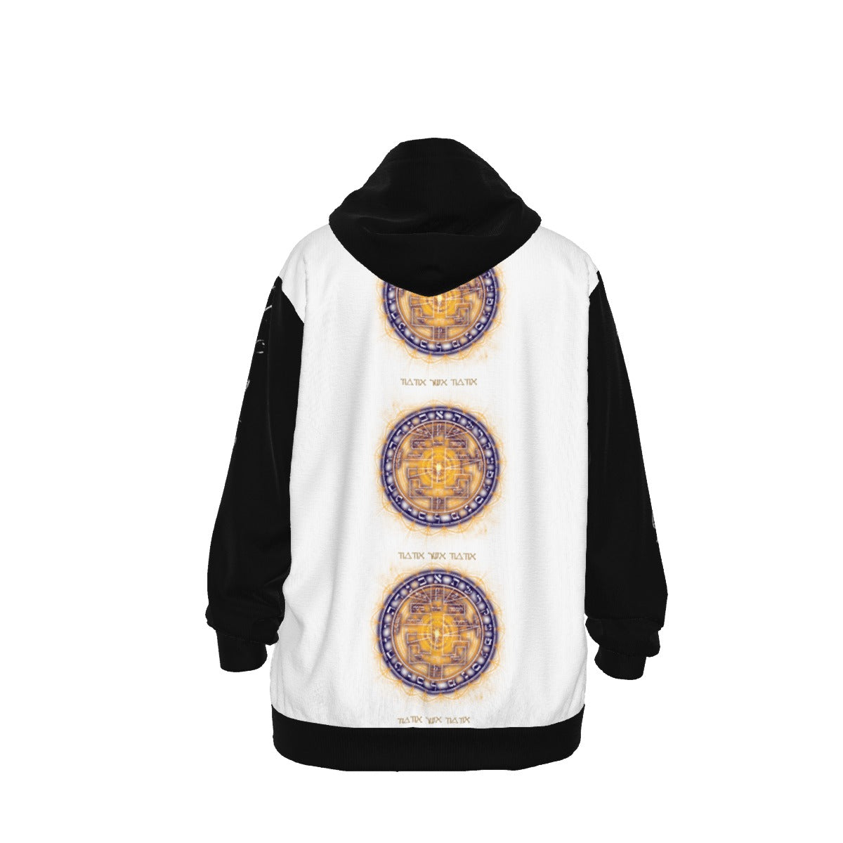 White Supreme Pentacle hoodie - pure psychic intuition garment