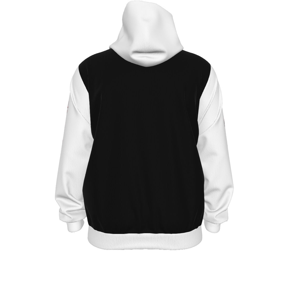 Lungs of YHWH Black & White All-Over Print Unisex Pullover Hoodie With Zipper Closure