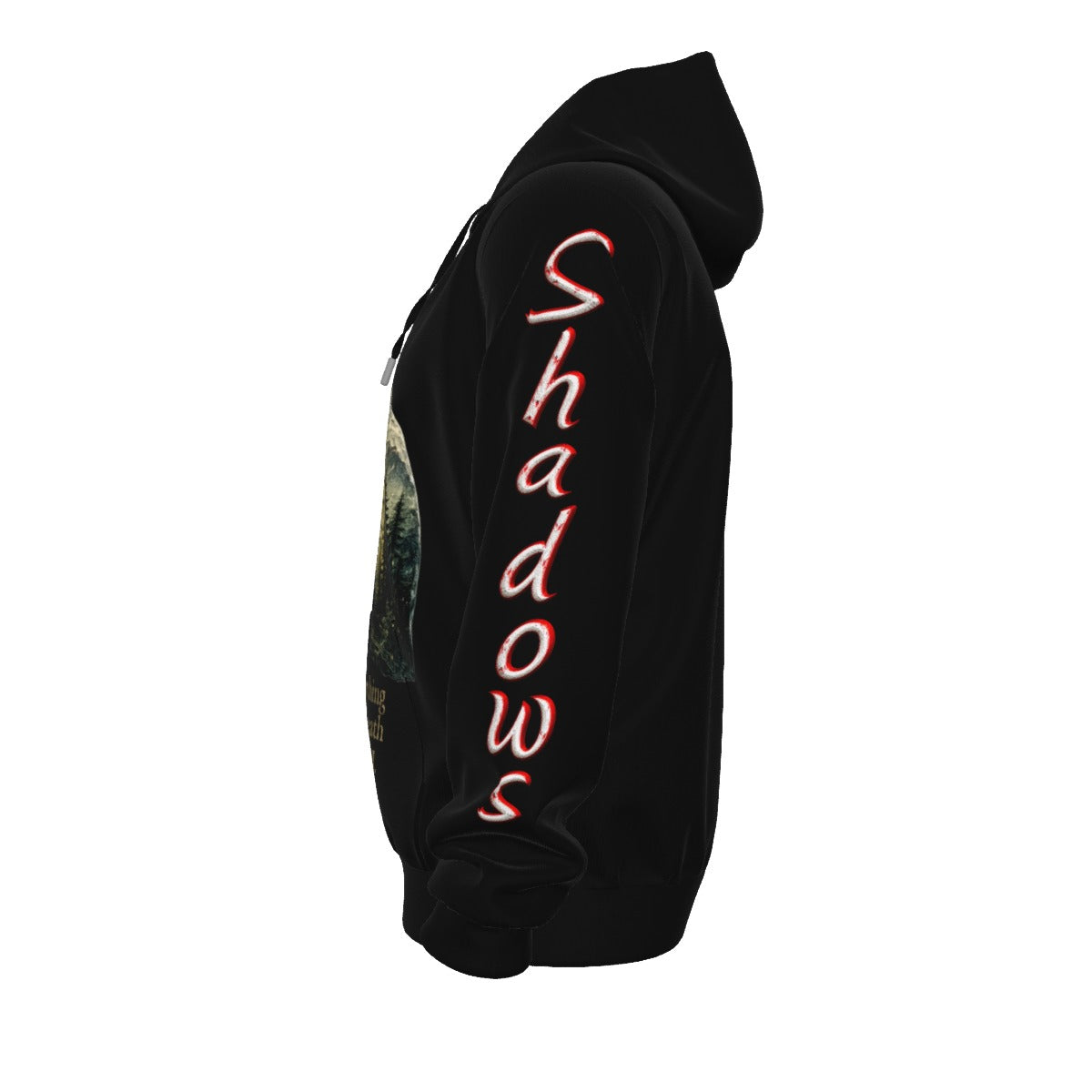 Lungs of YHWH Black All-Over Print Unisex Pullover Hoodie With Zipper Closure