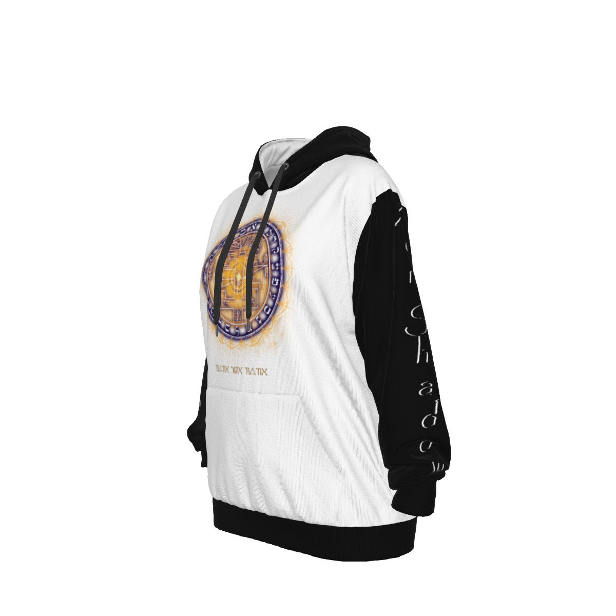 White Supreme Pentacle hoodie - pure psychic intuition garment