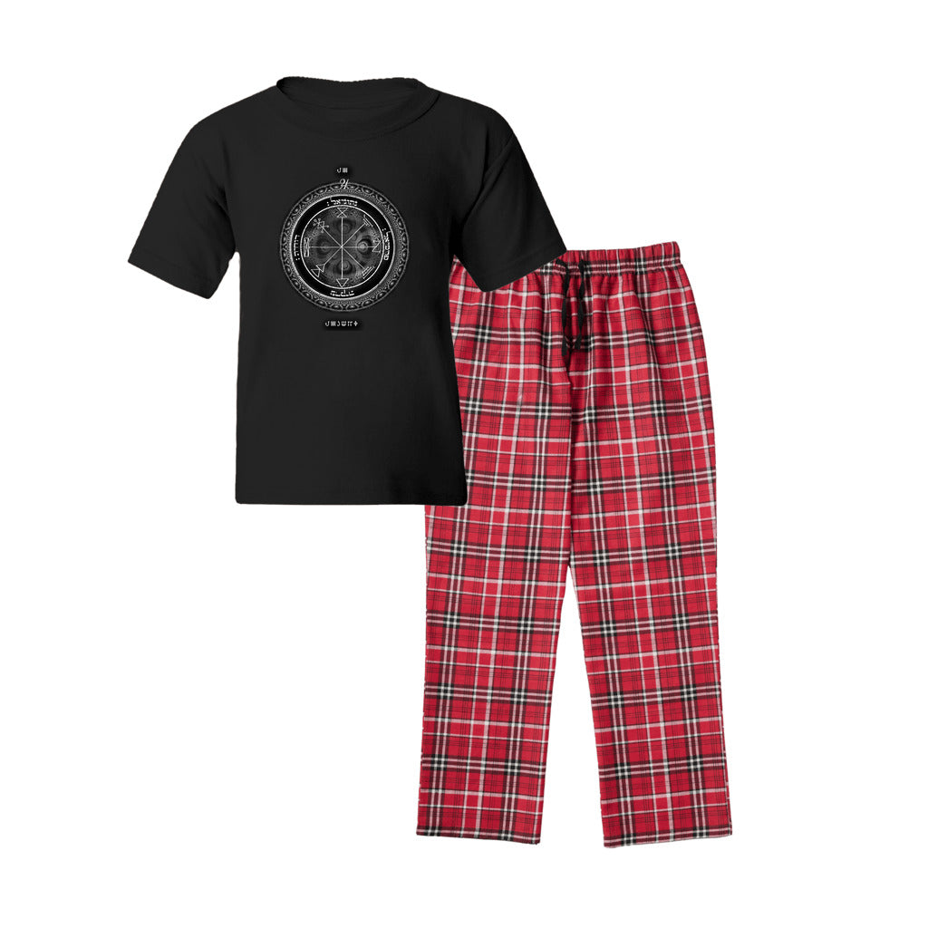 Jupiter prosperity short sleeve top and flannel pants