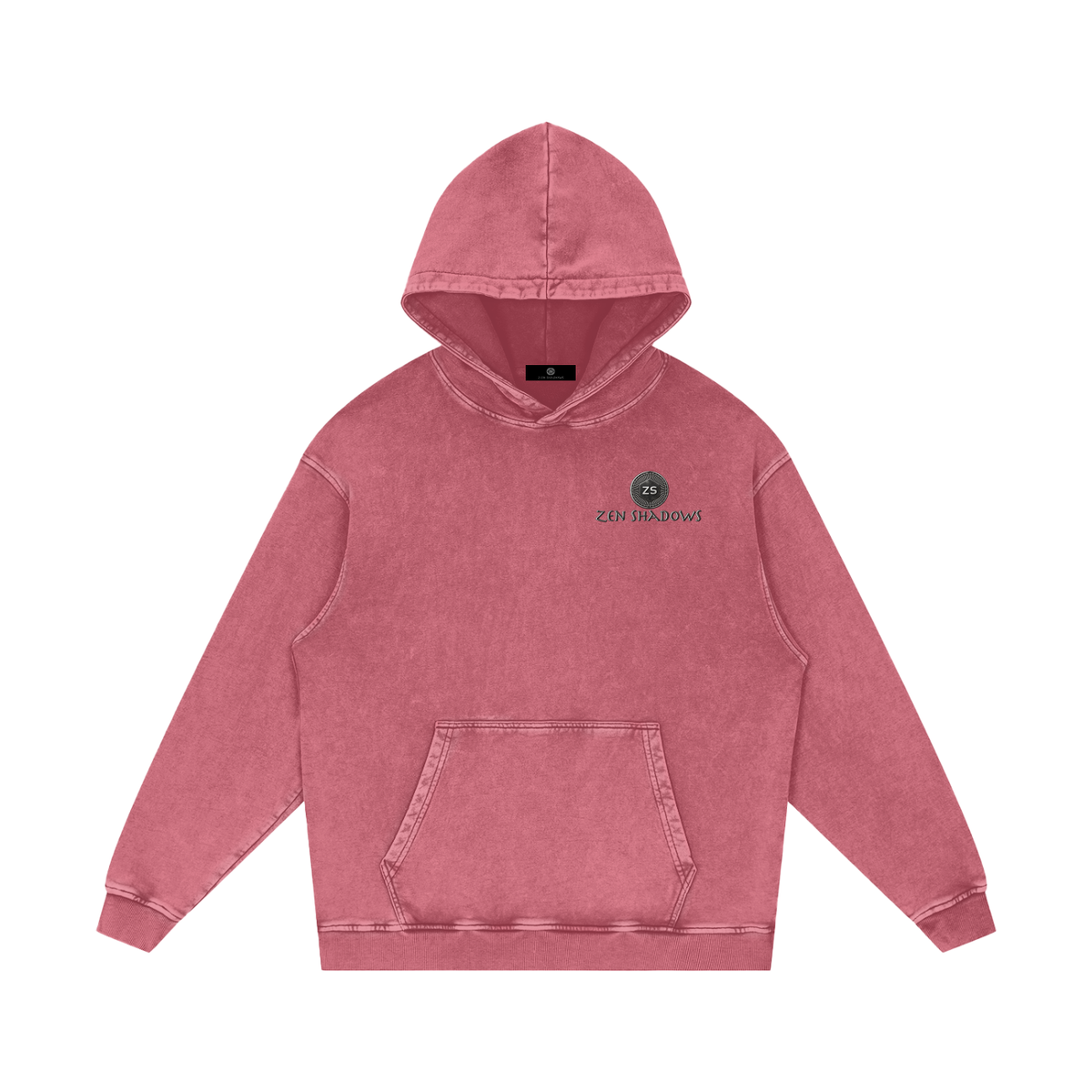 2nd Pentacle of Saturn Acid Wash Oversize Hoodie - Power of Persuasion