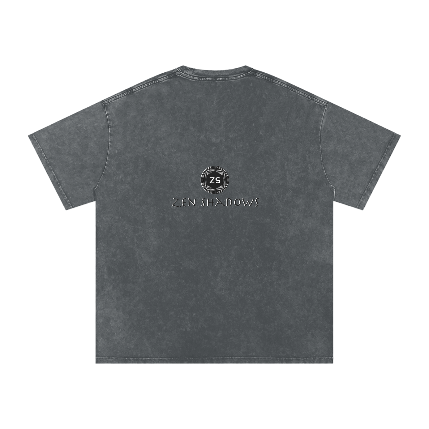Earth Pentacle Unisex Snow Washed Streetwear Oversized Cotton T-Shirt - Grounding Spiritual Power into Material Reality