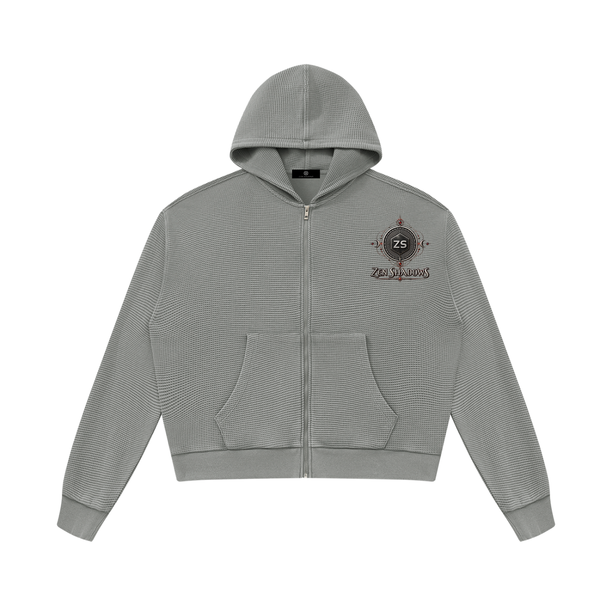2nd Pentacle of Saturn Unisex Mineral Wash Boxy Waffle Hoodie — Power of Persuasion