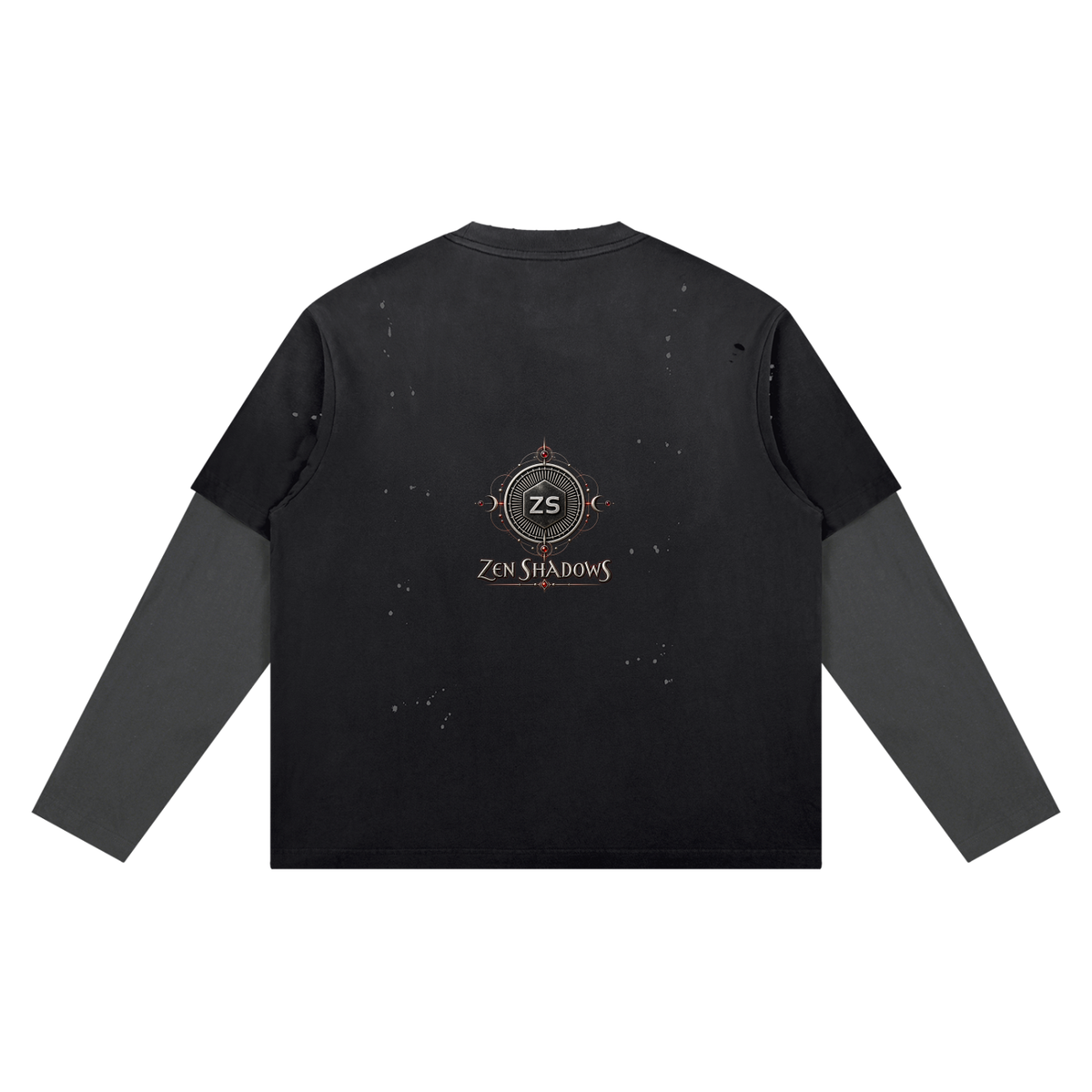 5th Pentacle of the Moon — The Lunar Axis Unisex Vintage Wash Distressed Layer T-Shirt