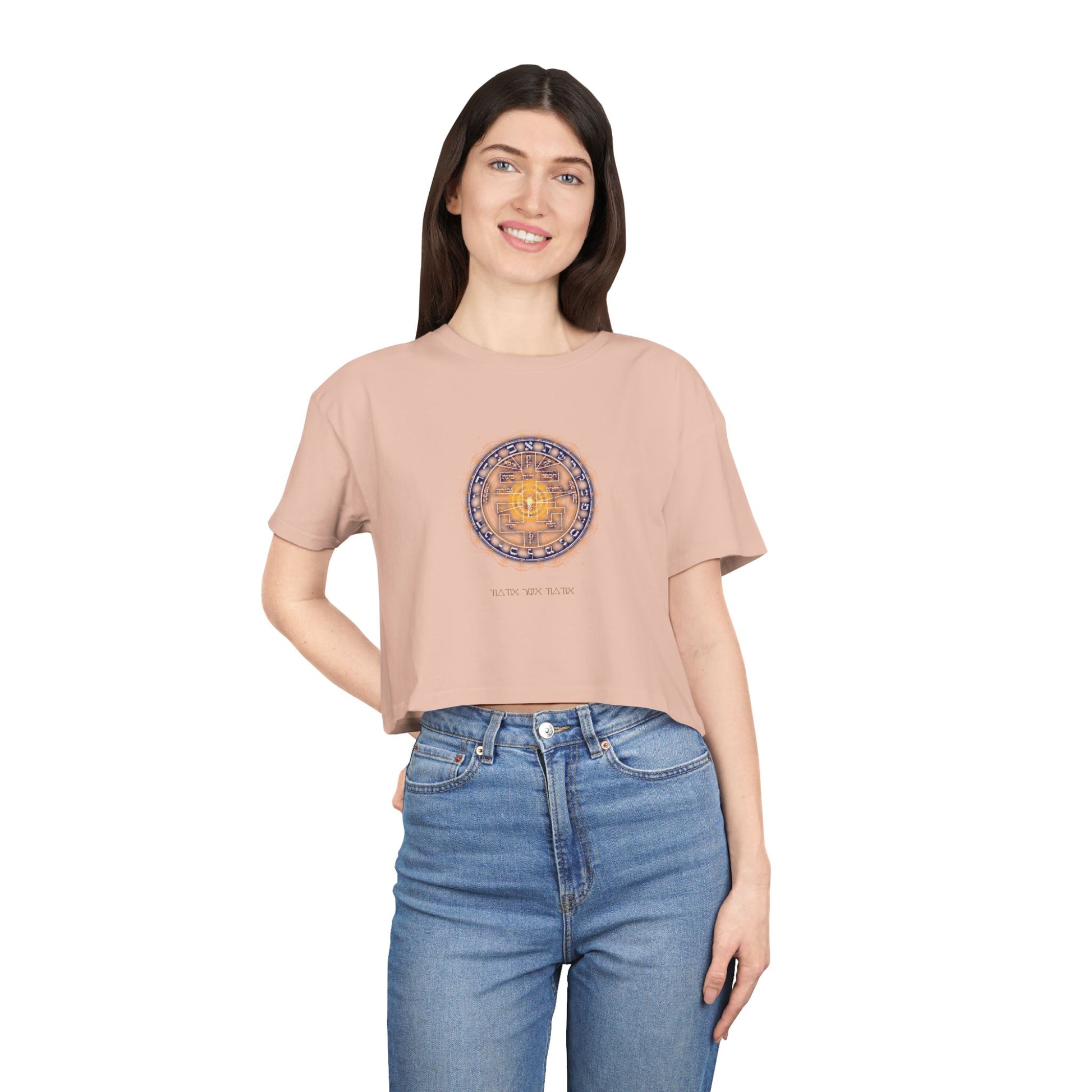 Supreme Pentacle cropped tee - psychic intuition top