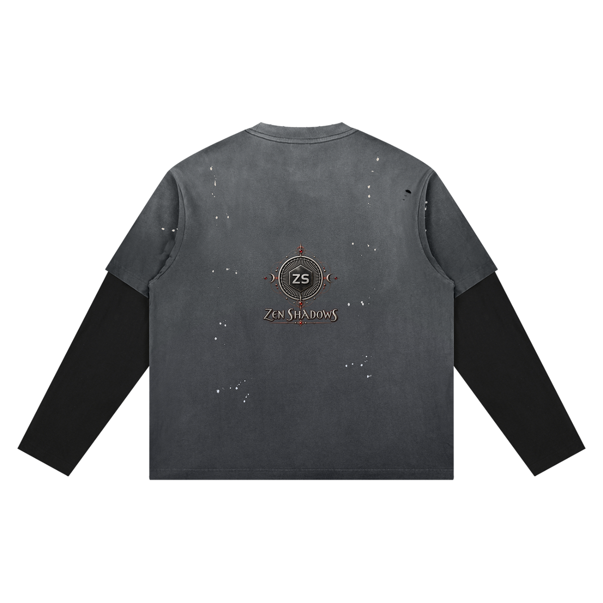 5th Pentacle of the Moon — The Lunar Axis Unisex Vintage Wash Distressed Layer T-Shirt