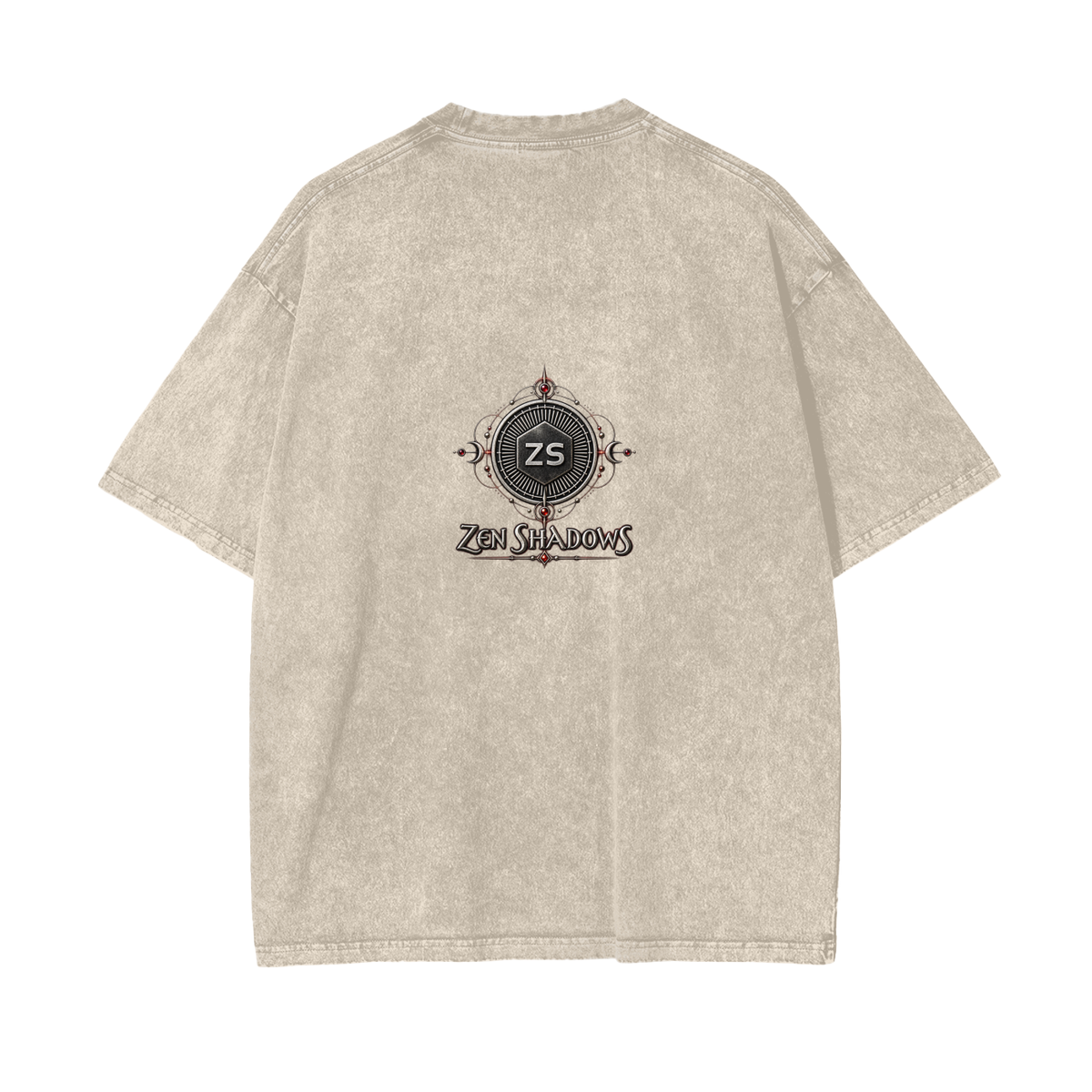 Supreme Pentacle Acid Wash Oversize T-Shirt - Develop Intuition & Psych