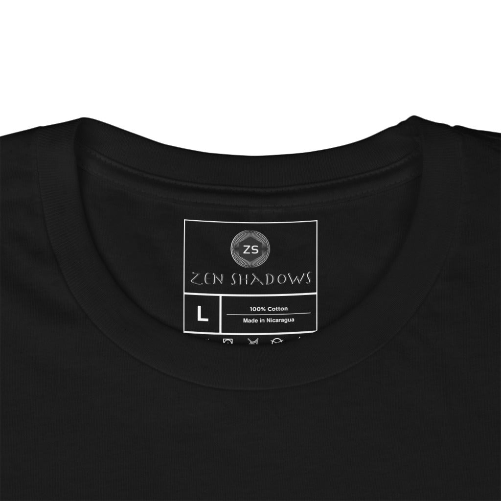 Unisex t-shirt featuring the 3rd Pentacle of Saturn printed in red for spiritual protection