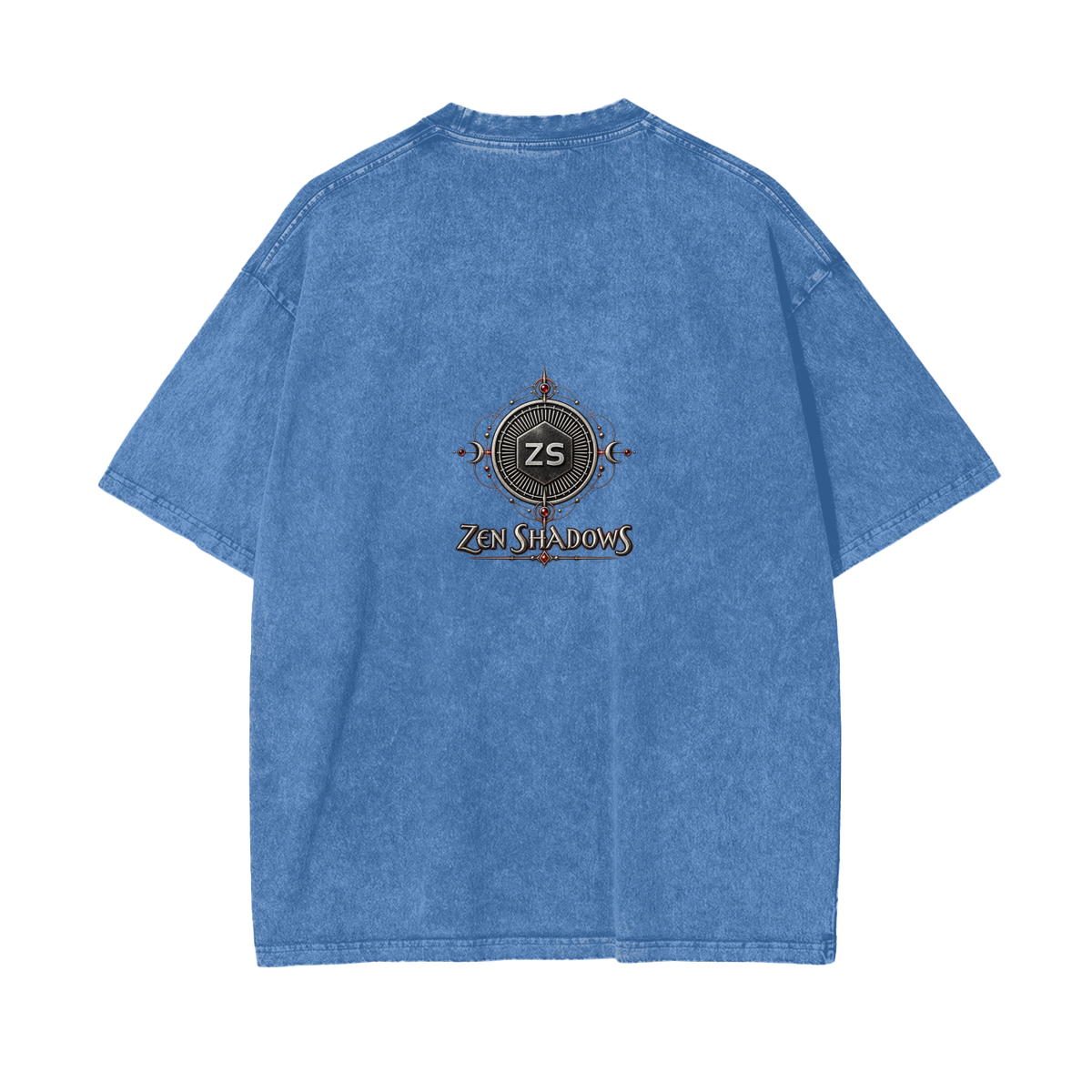 Supreme Pentacle Acid Wash Oversize T-Shirt - Develop Intuition & Psych