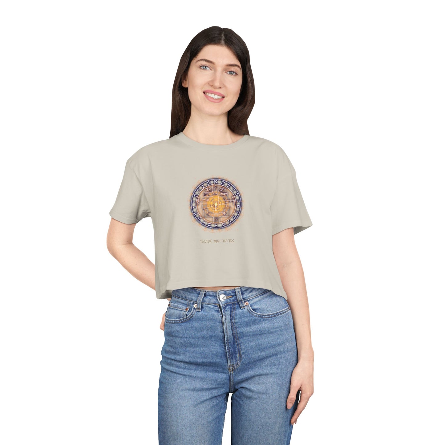 Supreme Pentacle cropped tee - psychic intuition top