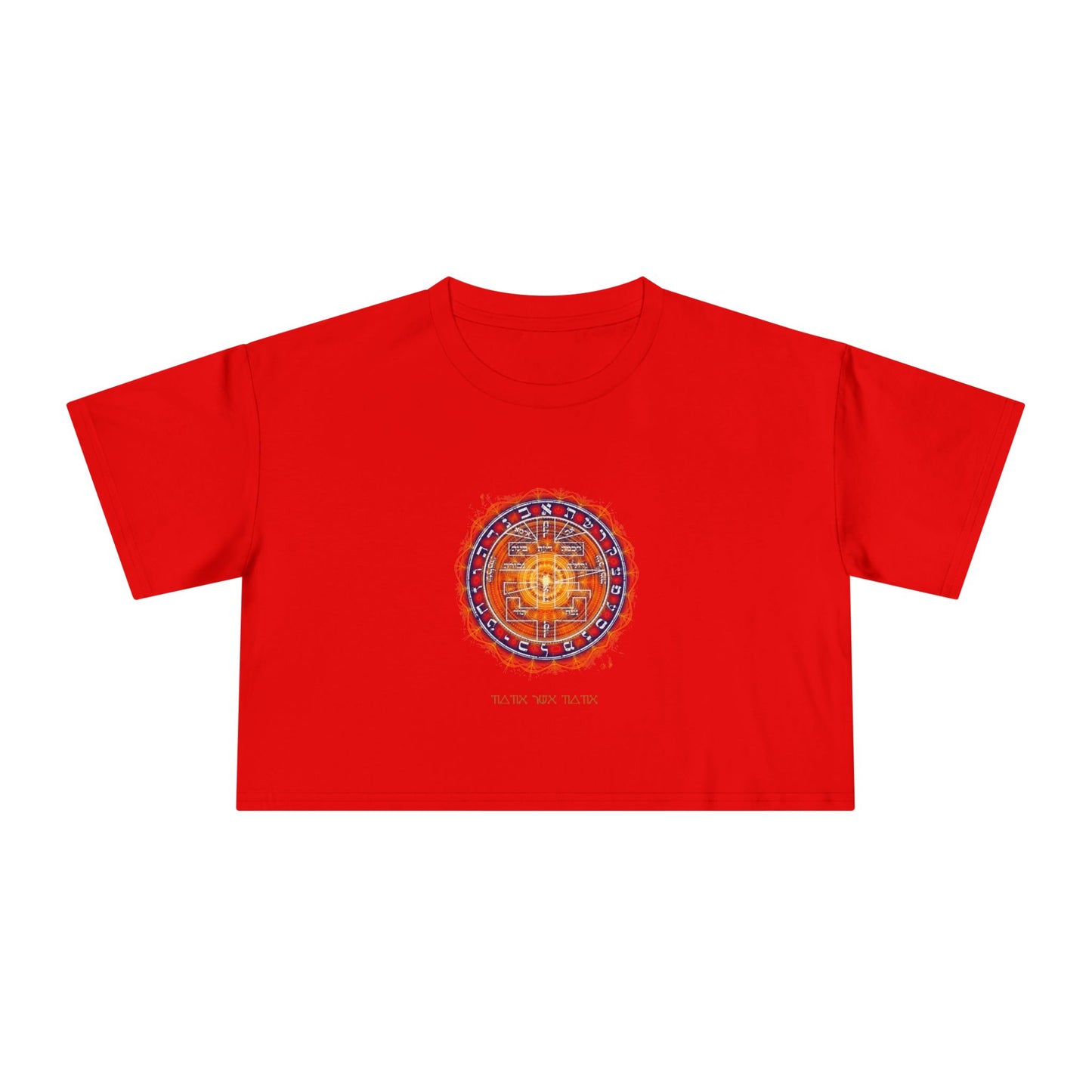 Supreme Pentacle cropped tee - psychic intuition top